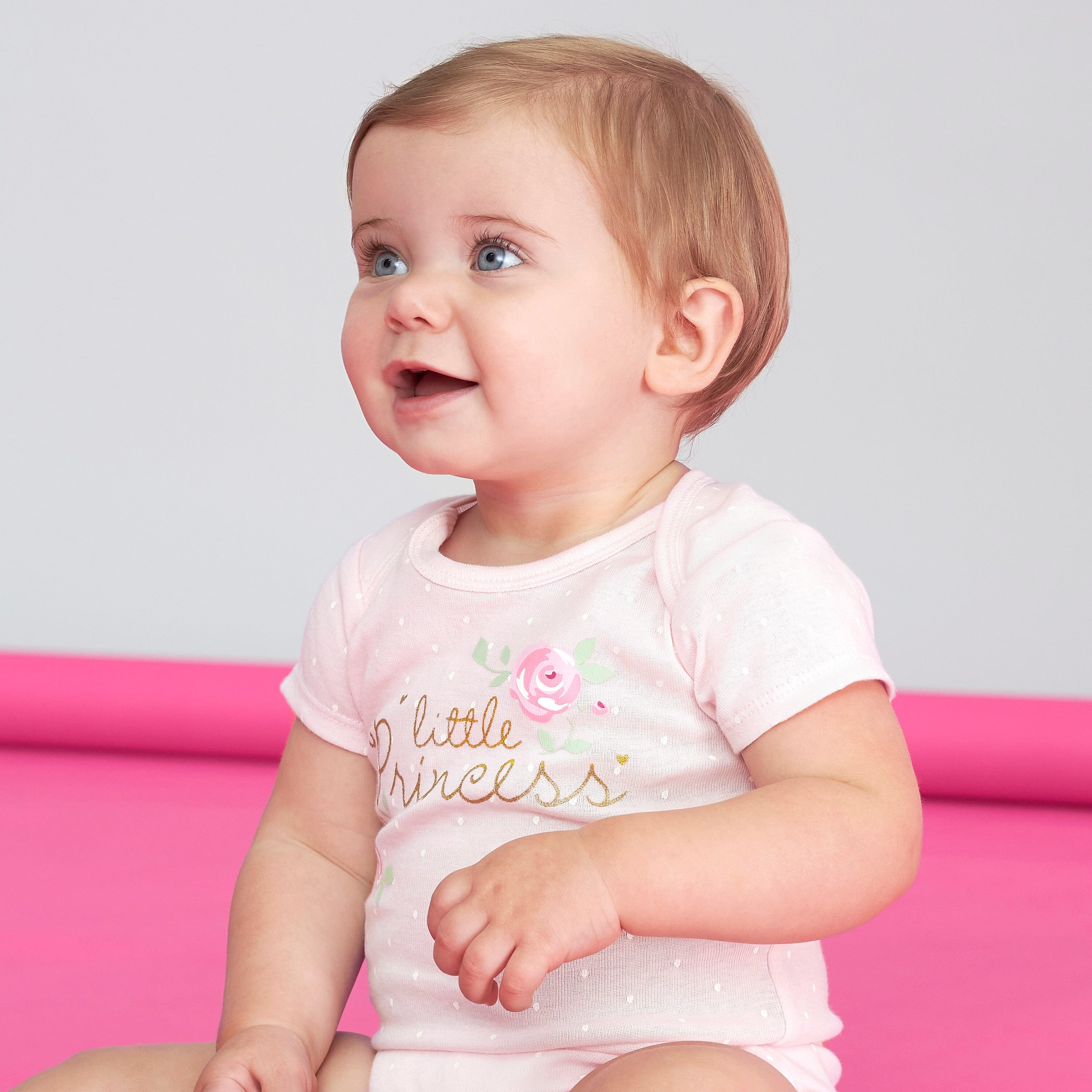 5-Pack Baby Girls Floral Short Sleeve Onesies® Bodysuits - Image 2