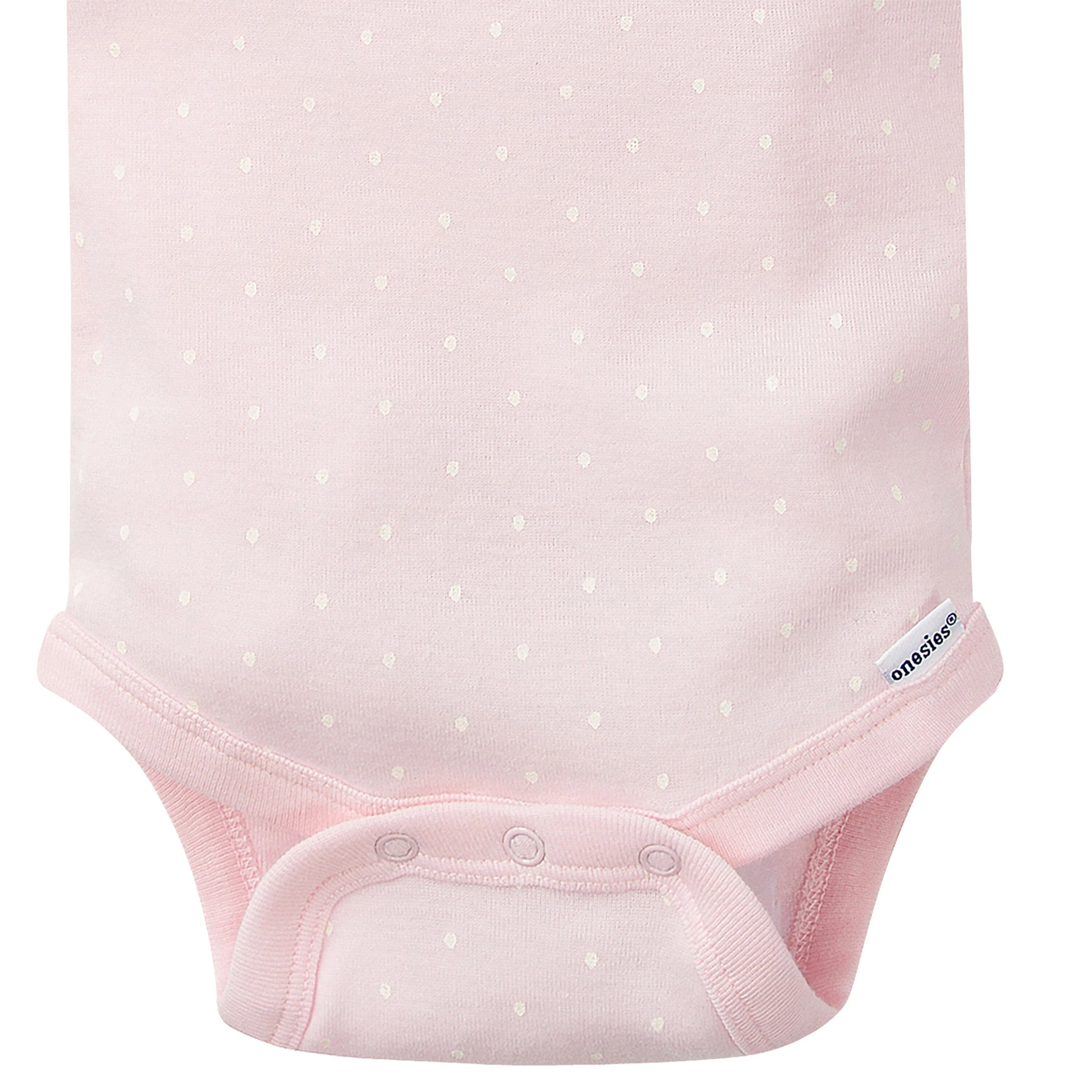 5-Pack Baby Girls Floral Short Sleeve Onesies® Bodysuits - Image 5
