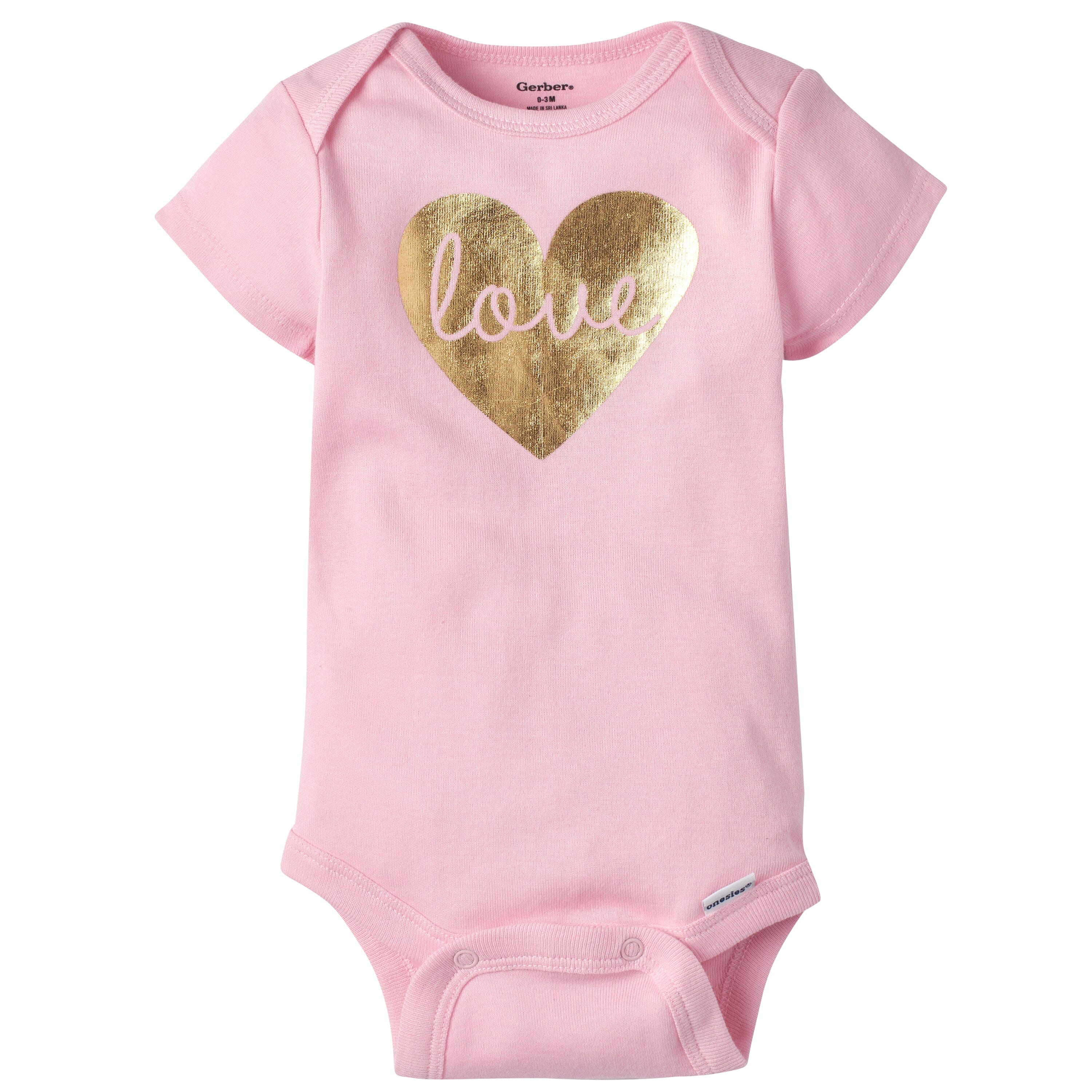 5-Pack Baby Girls Floral Short Sleeve Onesies® Bodysuits - Image 6