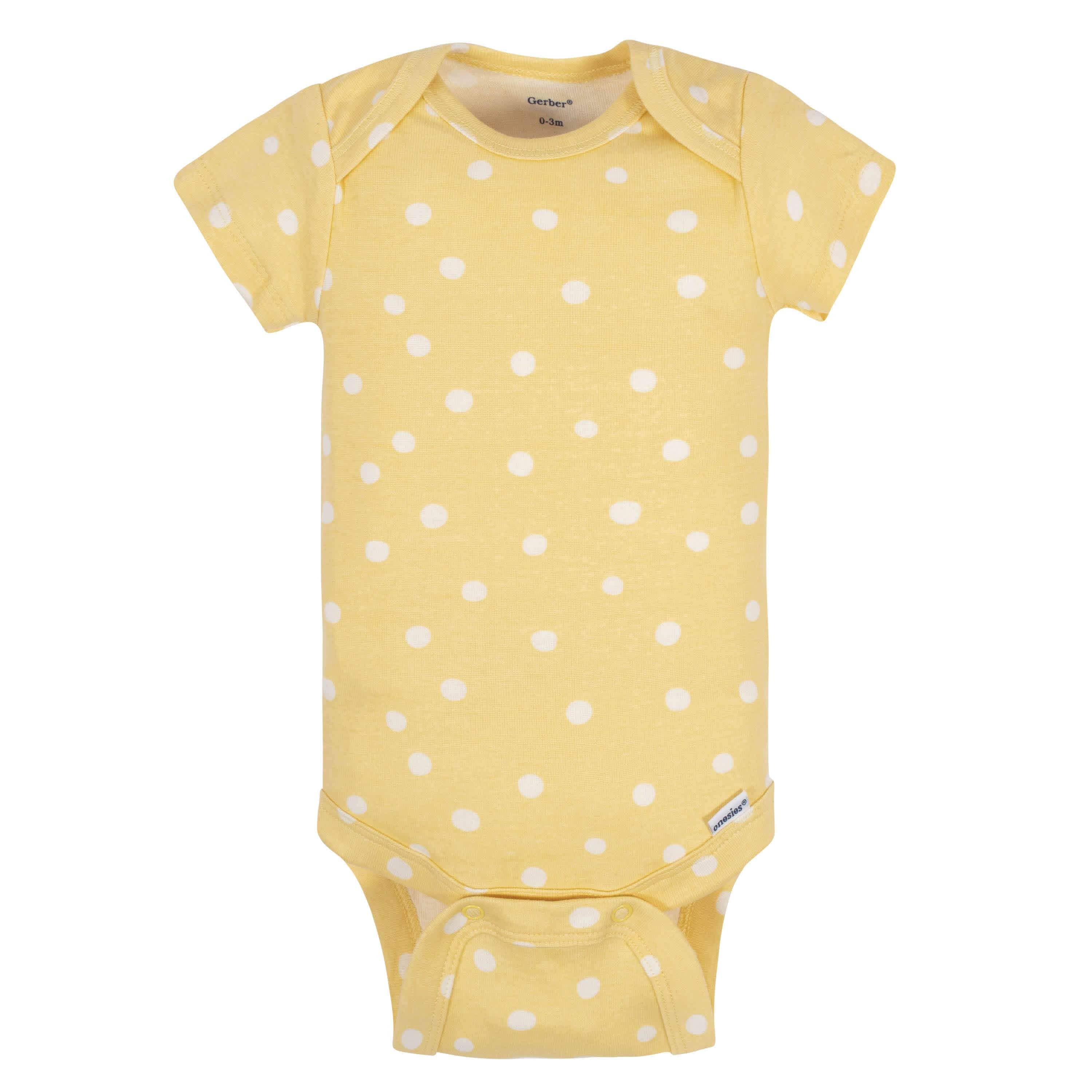 5-Pack Baby Girls Comfy Stretch Flower Pot Short Sleeve OnesiesĀ® Bodysuits - Image 7