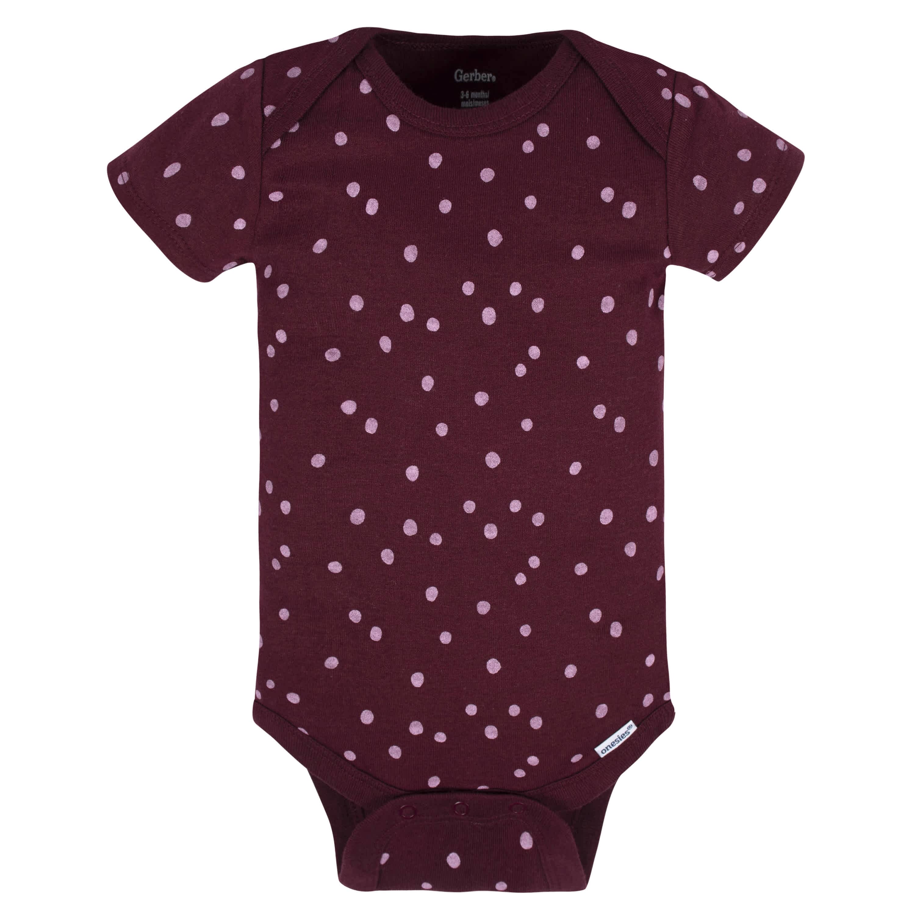 5-Pack Baby Girls Lavender Garden Onesies® Bodysuits - Image 6