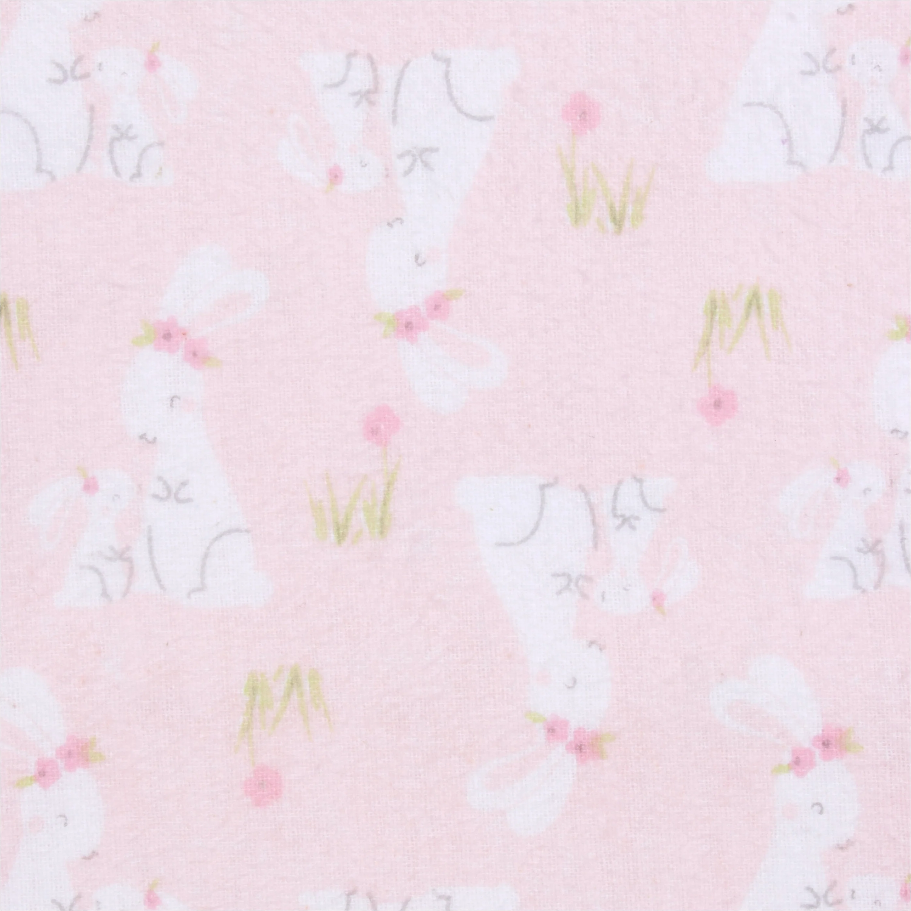 5-Pack Baby Girls Mommy & Me Bunny Flannel Receiving Blankets - Image 3