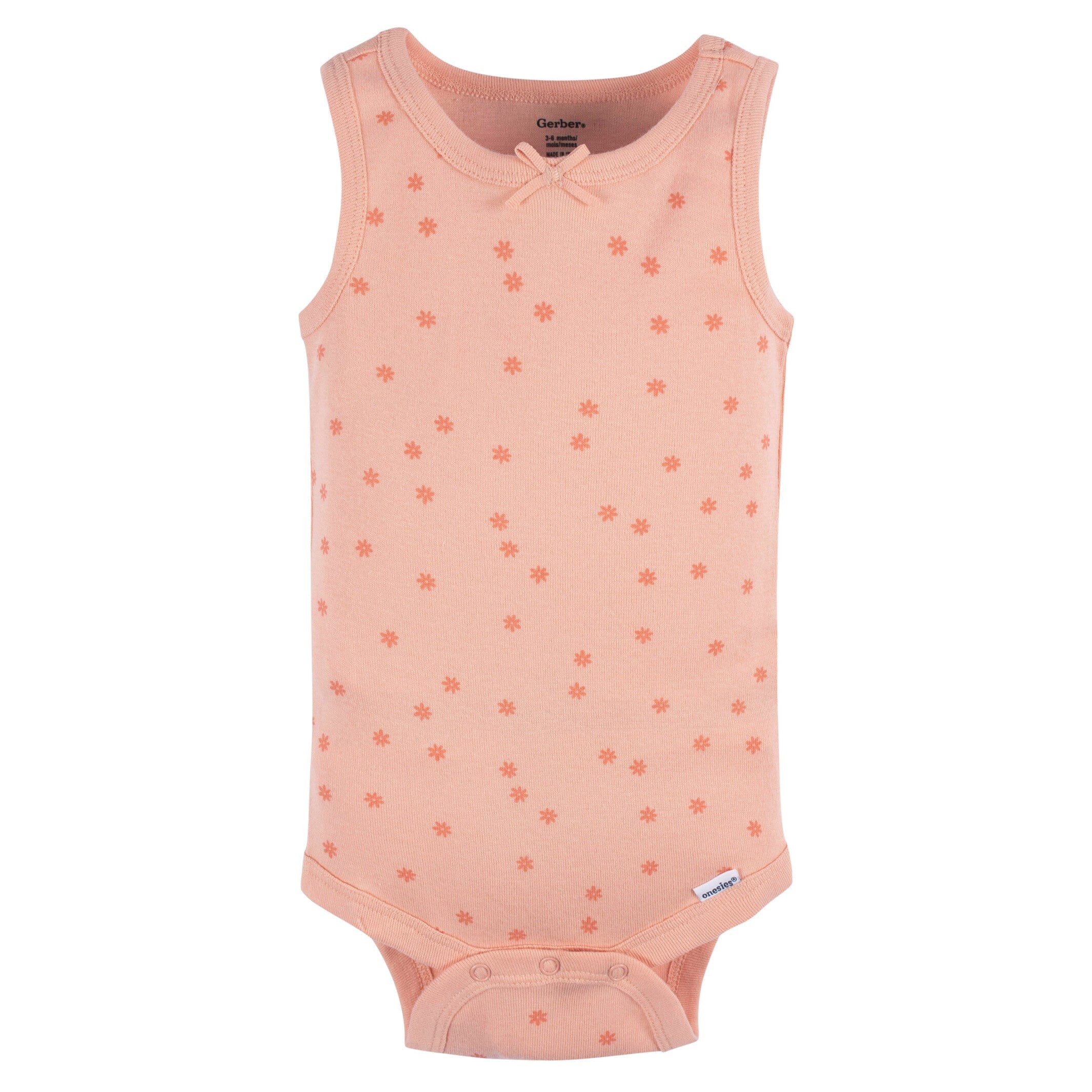 5-Pack Baby Girls Flowers & Rainbows Sleeveless Onesies® Bodysuits - Image 4