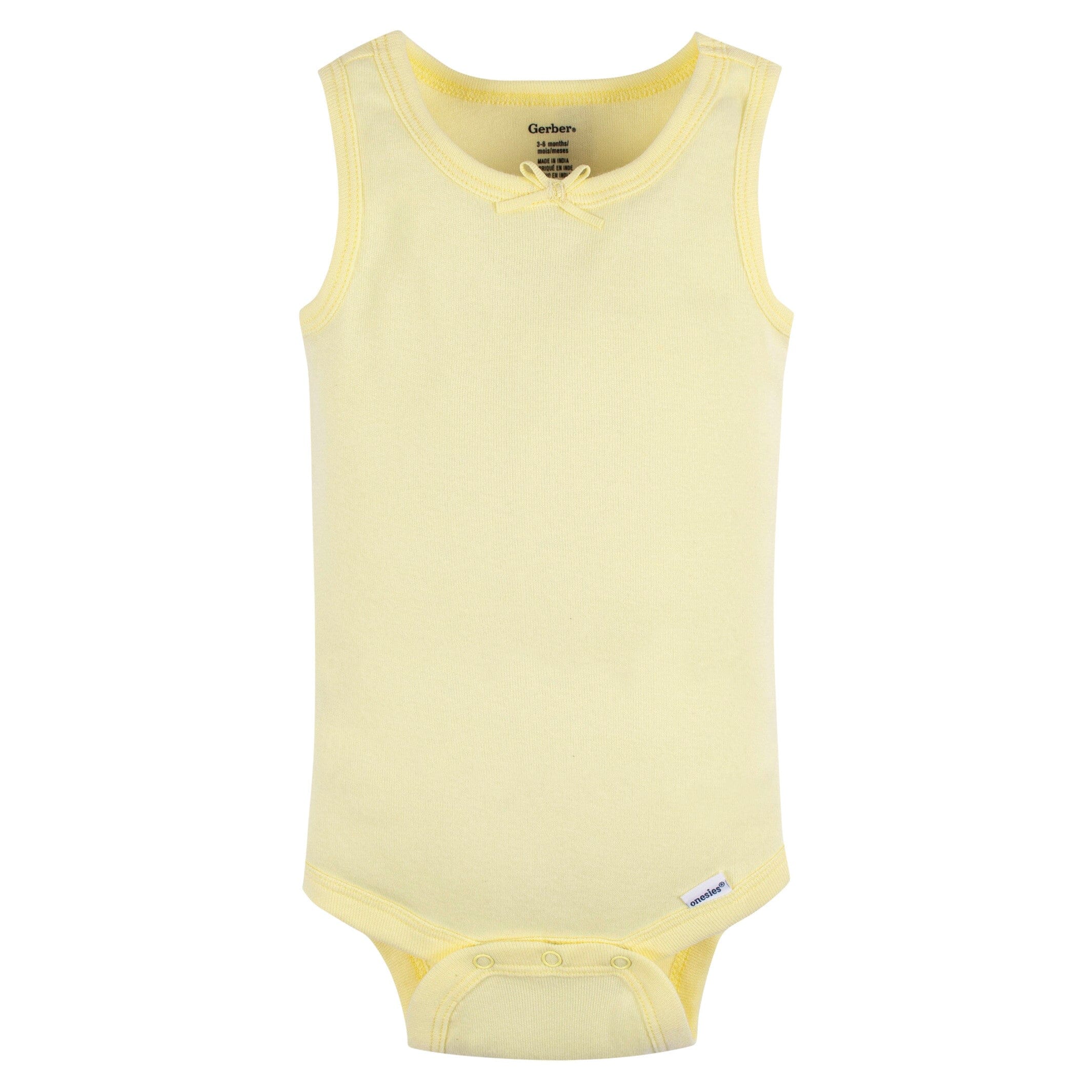 5-Pack Baby Girls Flowers & Rainbows Sleeveless Onesies® Bodysuits - Image 5