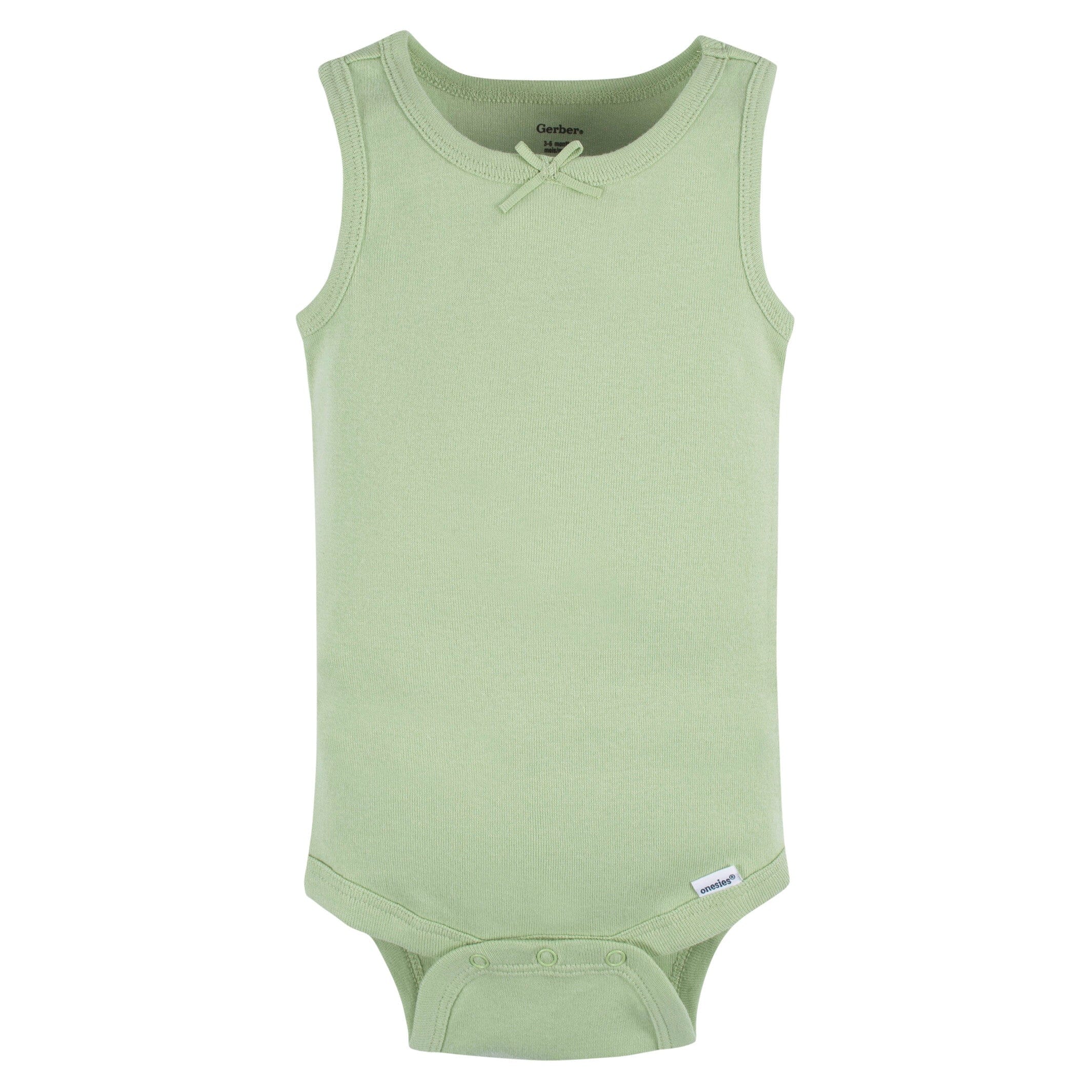 5-Pack Baby Girls Flowers & Rainbows Sleeveless Onesies® Bodysuits - Image 7