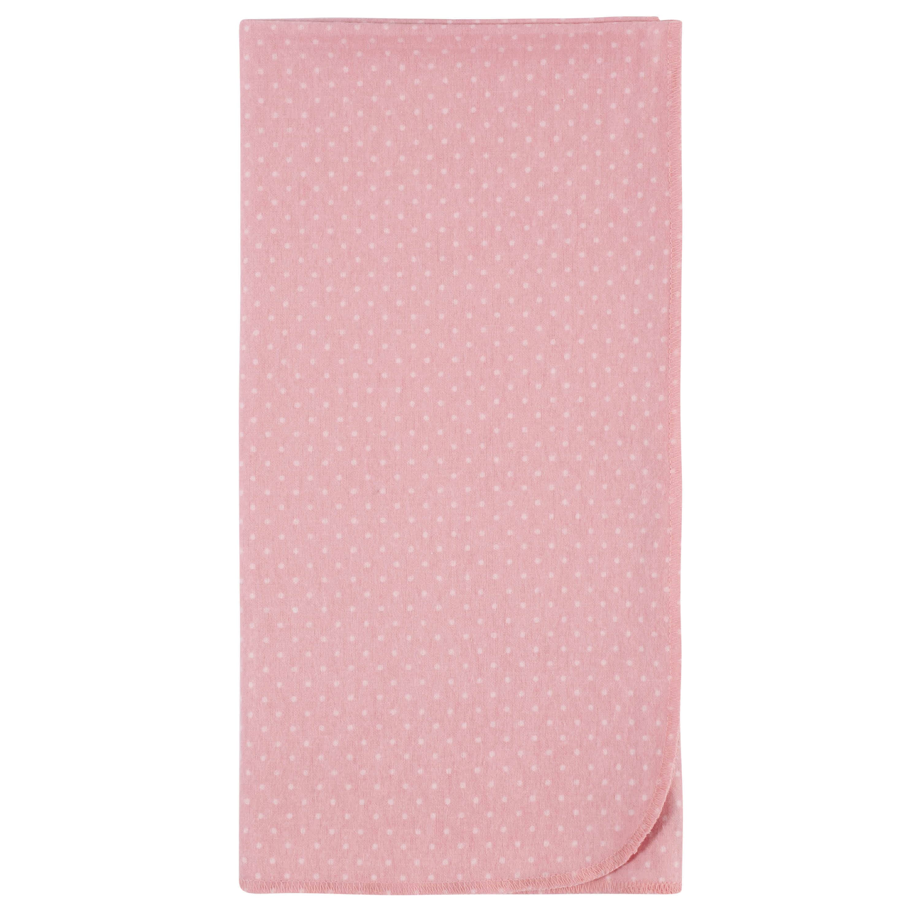 5-Pack Baby Girls Critters Flannel Receiving Blankets - Image 3