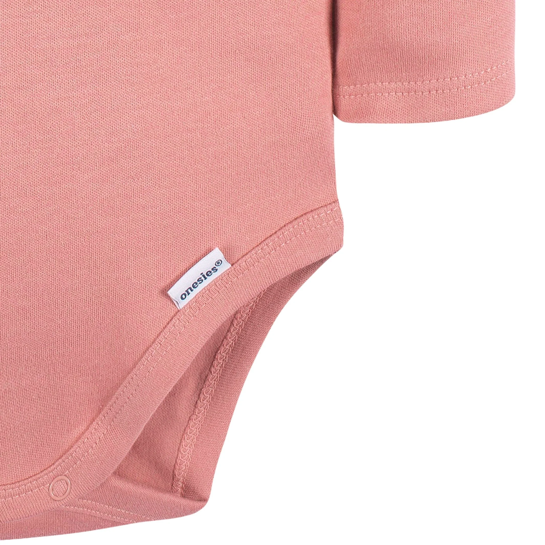 5-Pack Baby Mauve Pink Premium Long Sleeve Onesies® Bodysuits - Image 7