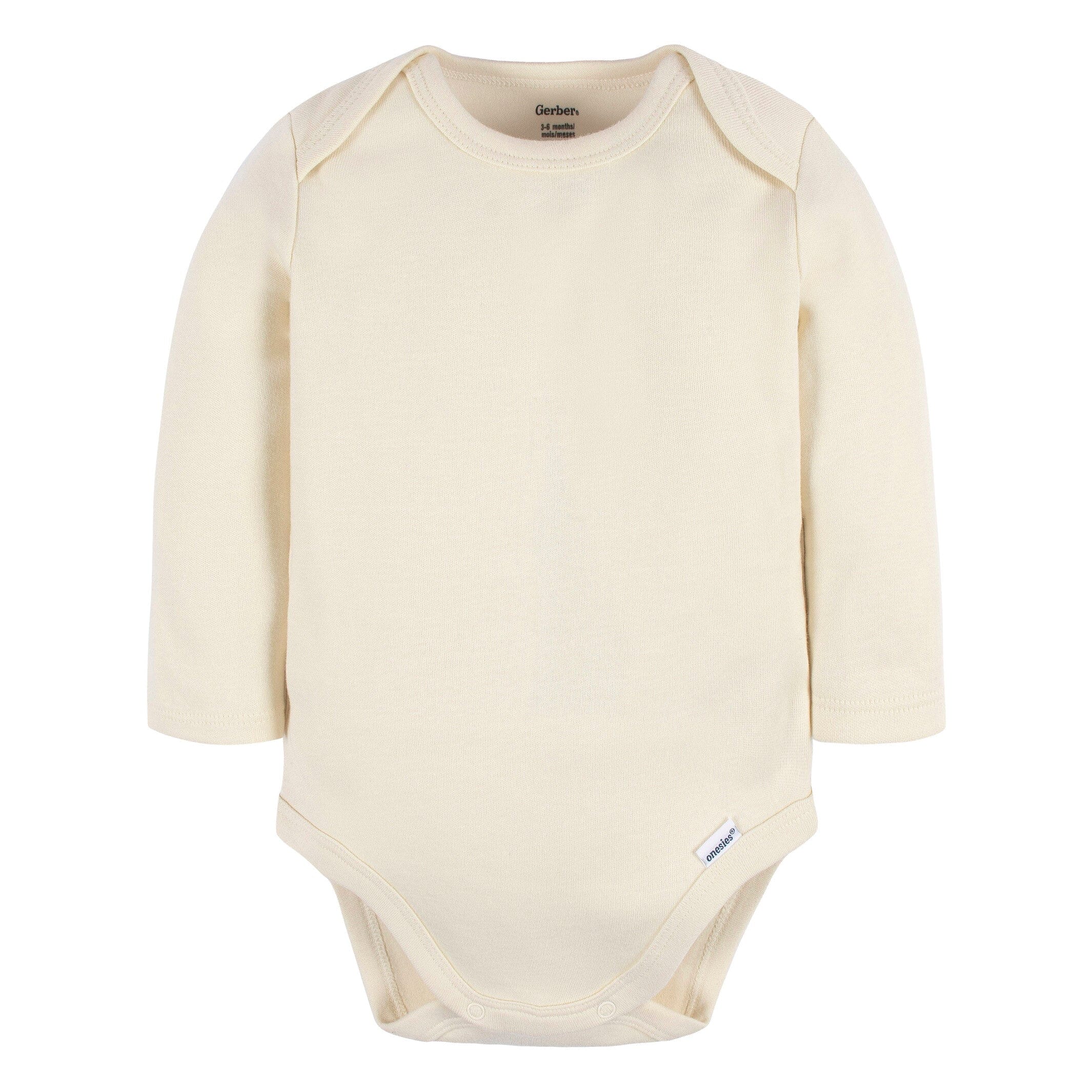 5-Pack Baby Natural Premium Long Sleeve Onesies® Bodysuits - Image 4