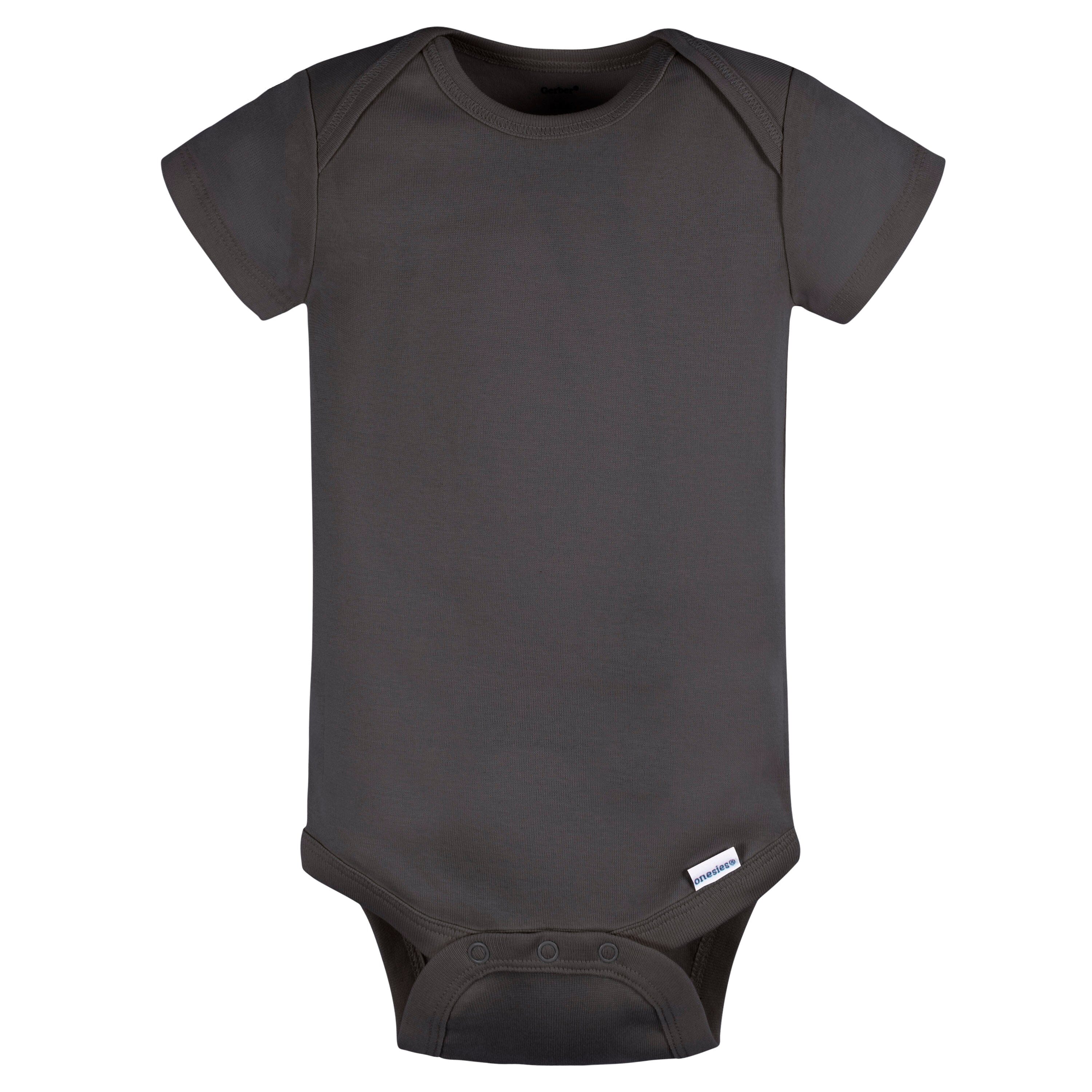 5-Pack Baby Neutral Greys Short Sleeve Onesies® Bodysuits - Image 6