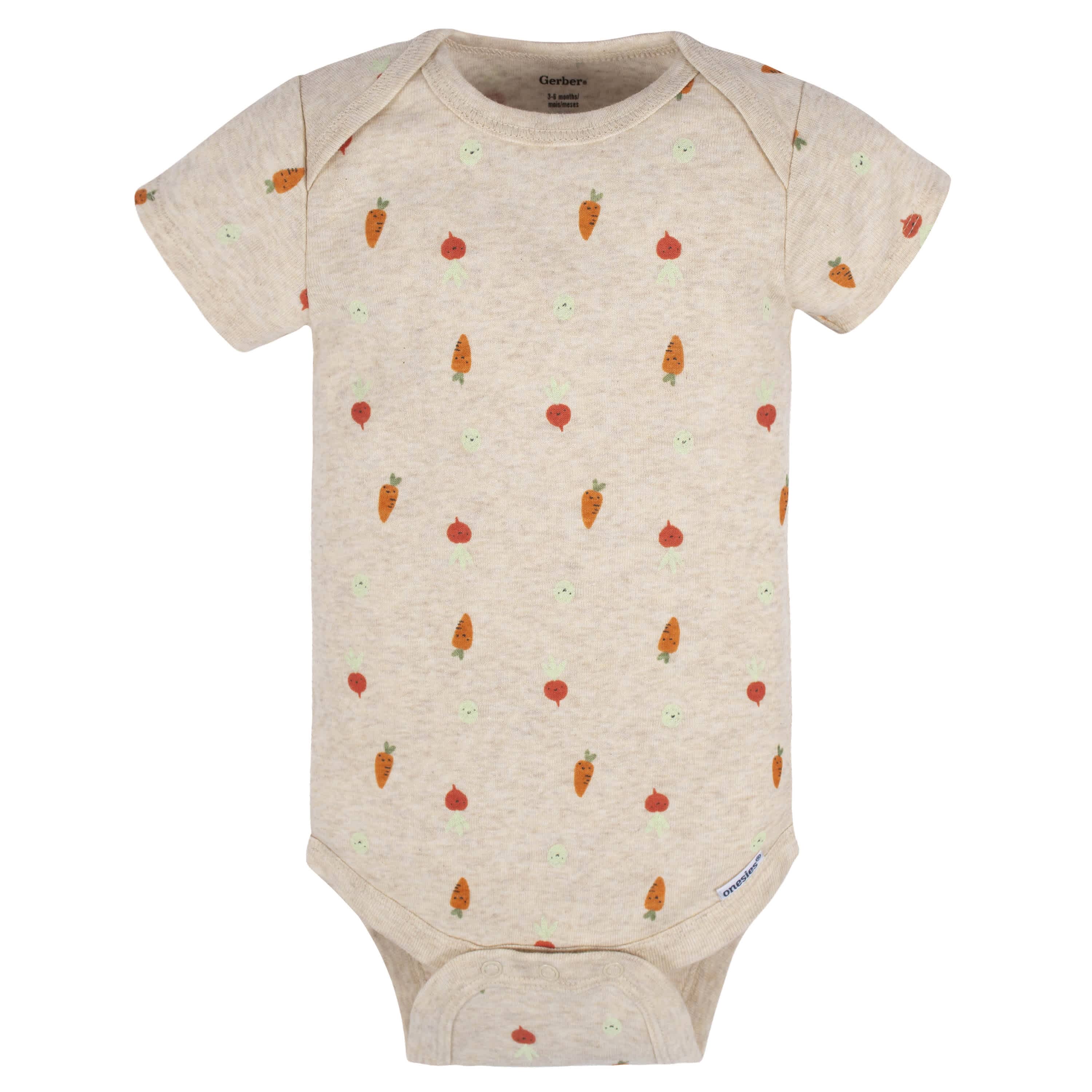 5-Pack Baby Neutral Happy Veggies Onesies® Bodysuits - Image 8
