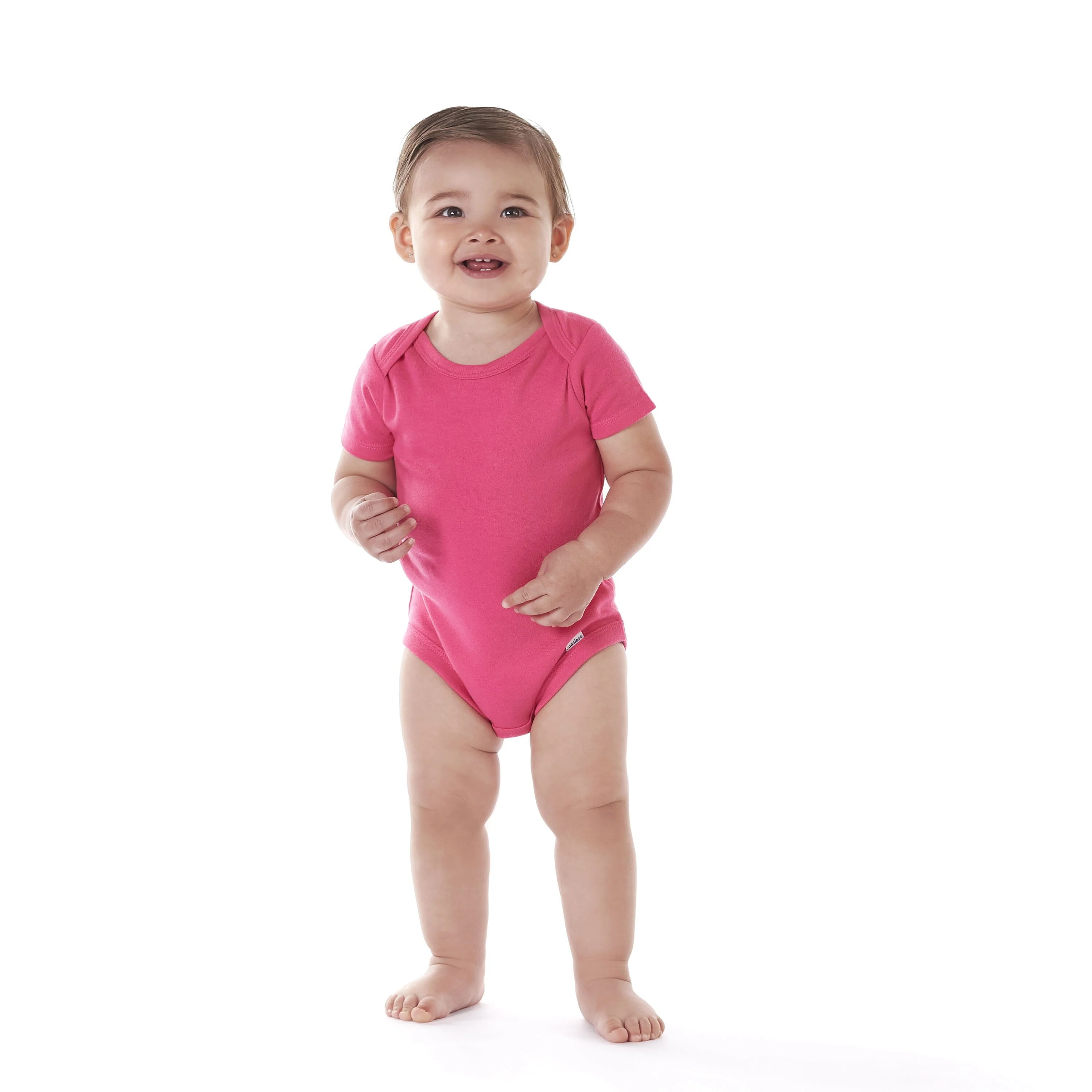 Onesies® Baby Girl 5-Pack Hot Pink Bodysuits - Image 3