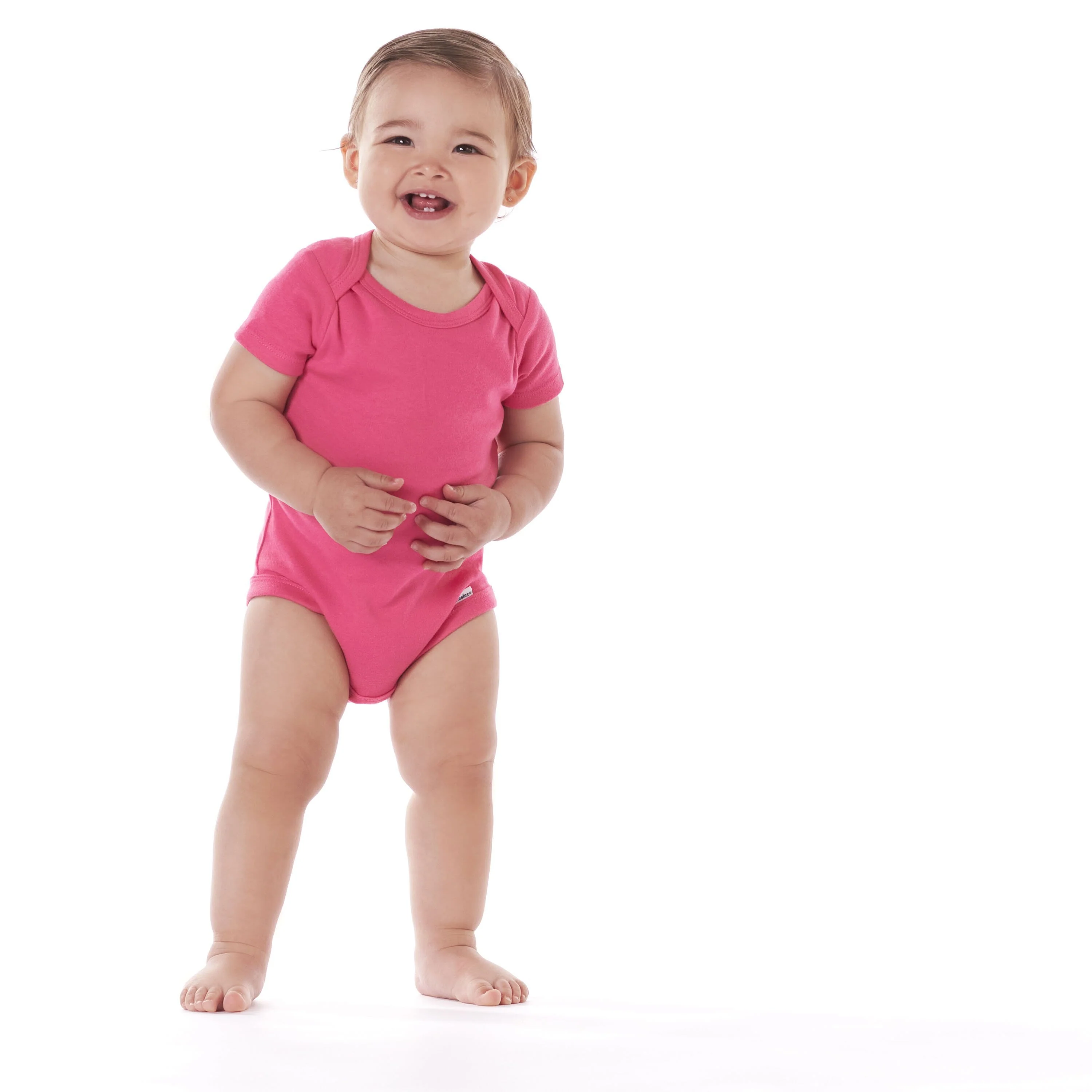 Onesies® Baby Girl 5-Pack Hot Pink Bodysuits - Image 4