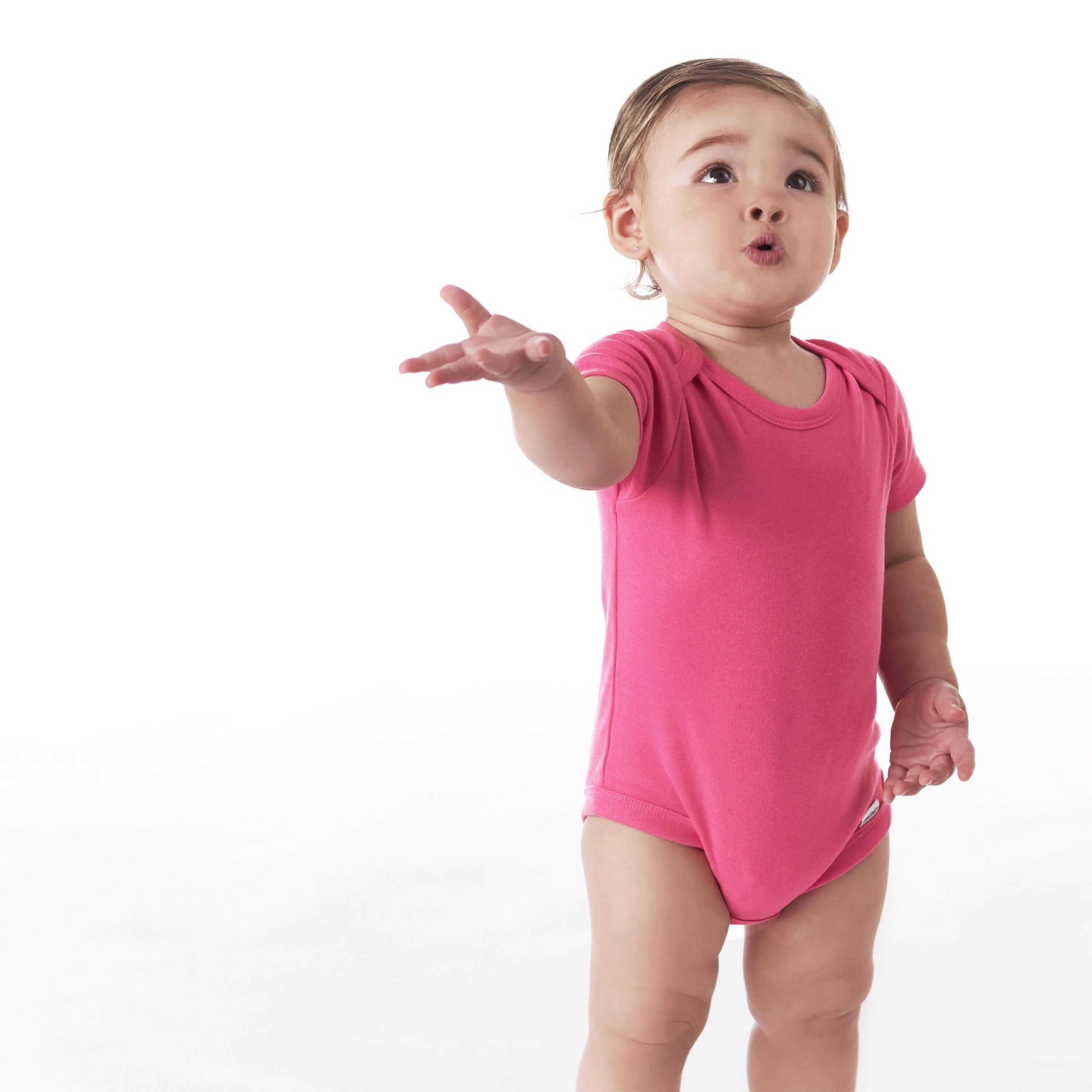 Onesies® Baby Girl 5-Pack Hot Pink Bodysuits - Image 5