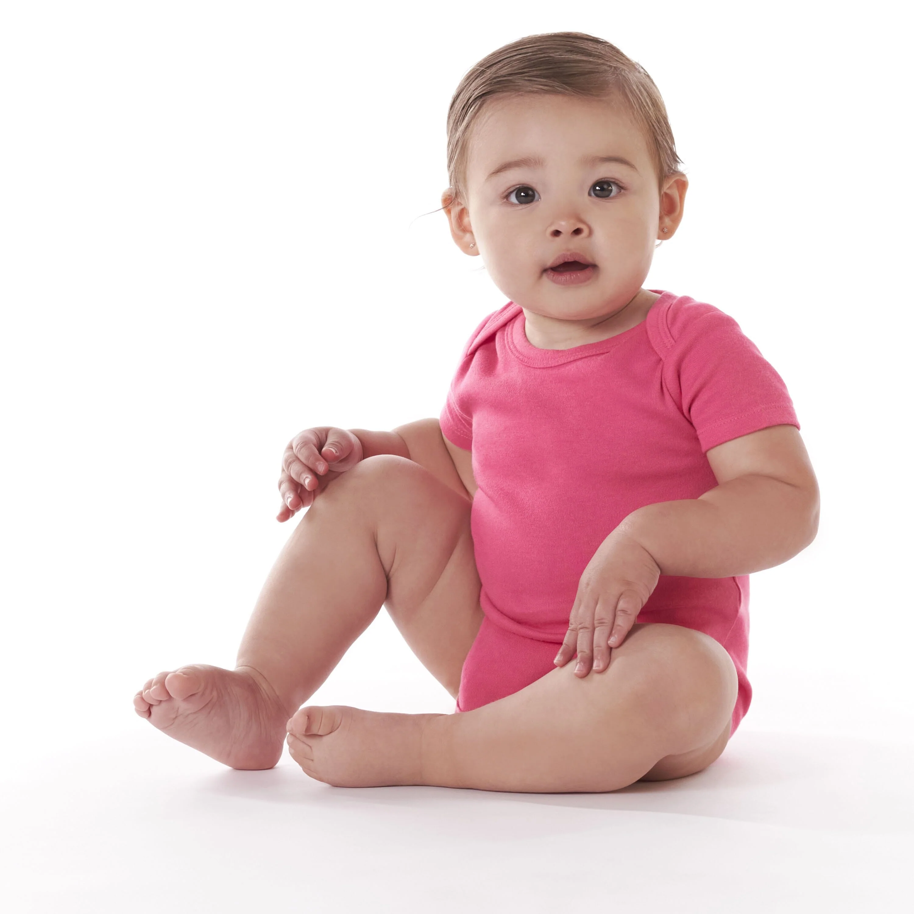 Onesies® Baby Girl 5-Pack Hot Pink Bodysuits - Image 6