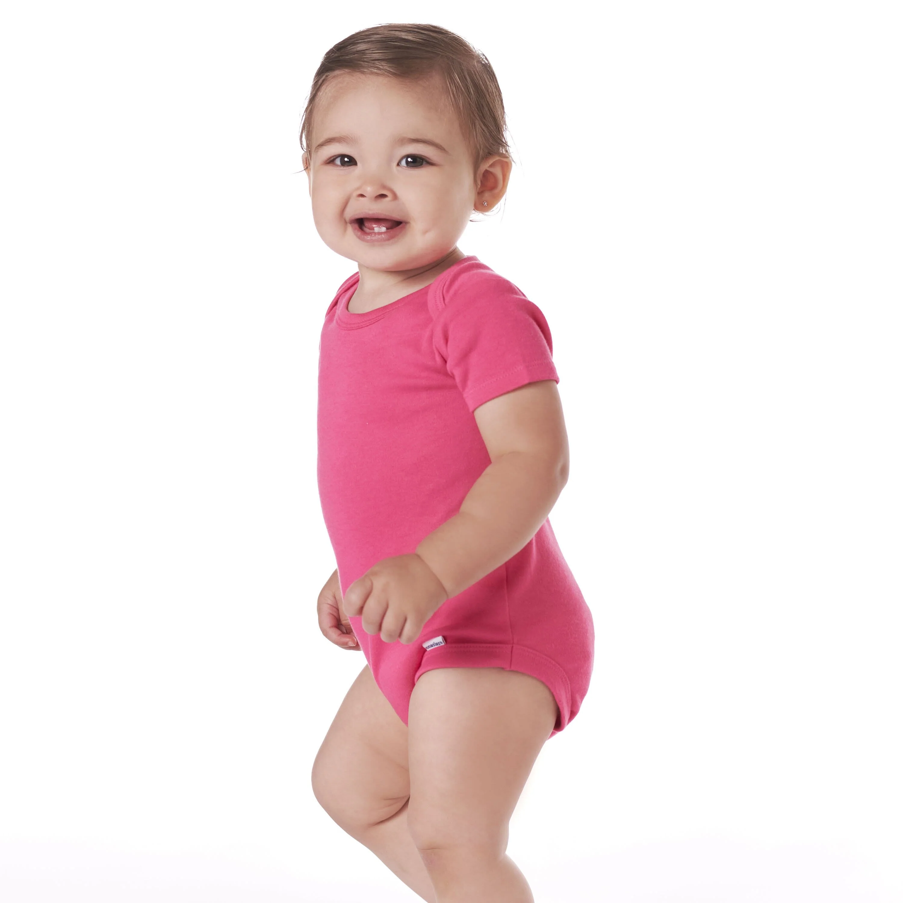 Onesies® Baby Girl 5-Pack Hot Pink Bodysuits - Image 7