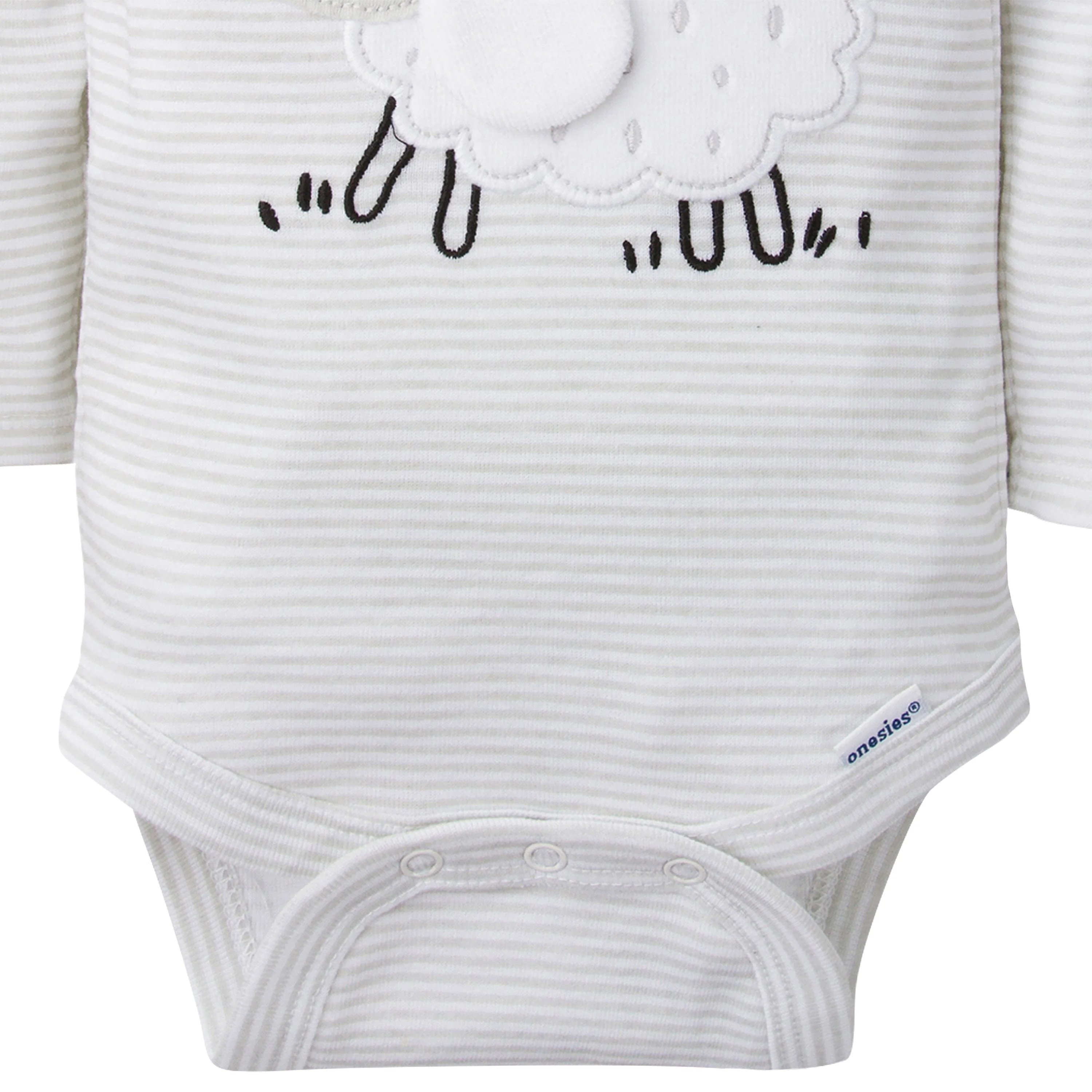 5-Pack Baby Neutral Lamb Long Sleeve Onesies® Bodysuits - Image 4