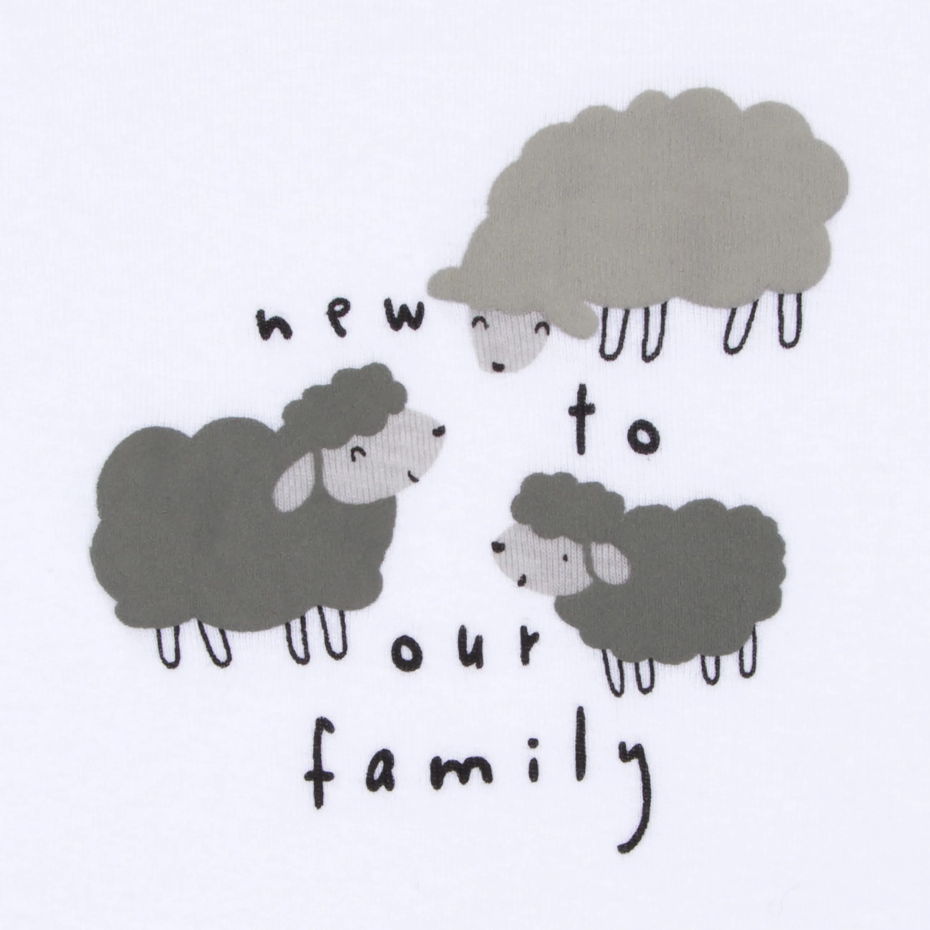 5-Pack Baby Neutral Lamb Short Sleeve Onesies® Bodysuits - Image 4