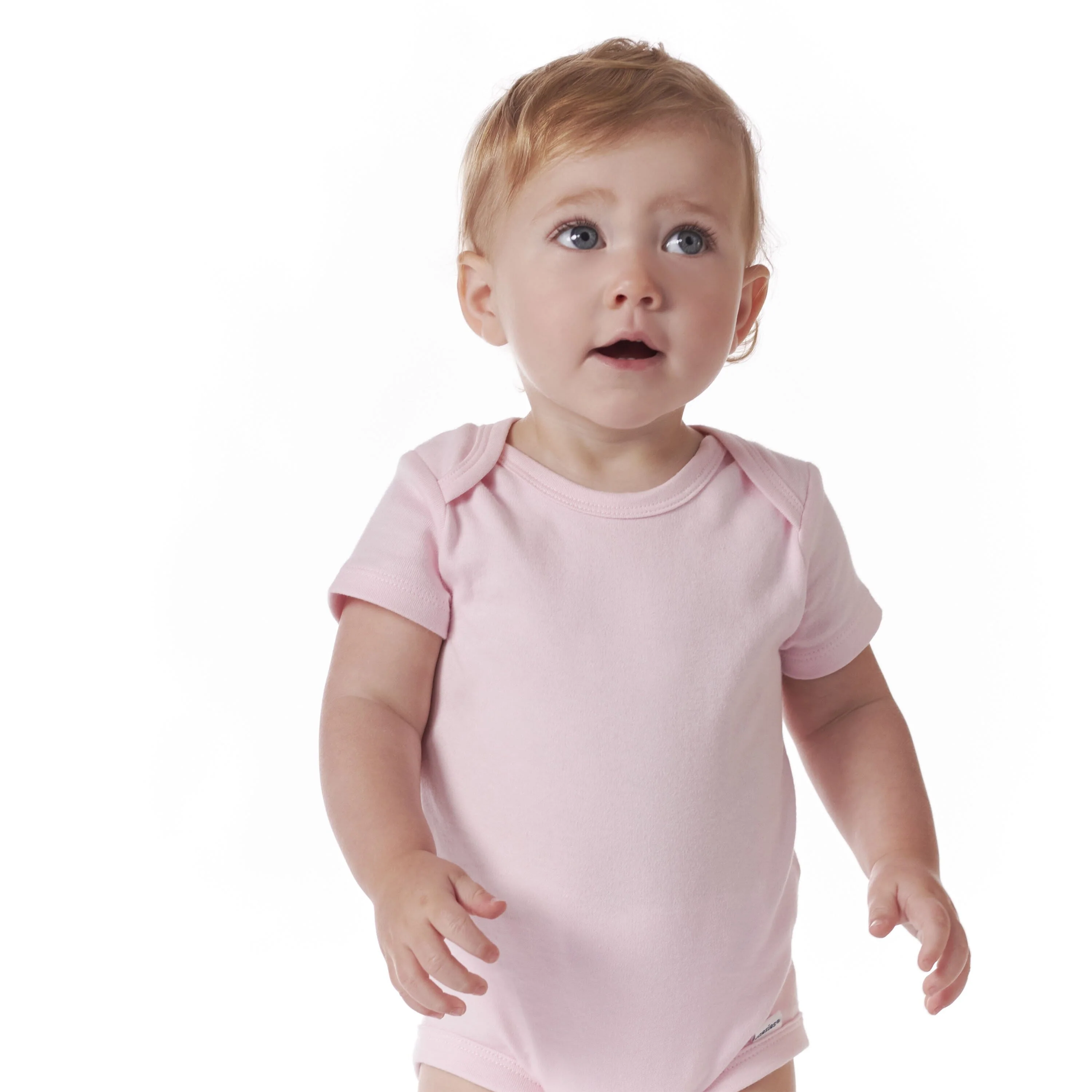 5-Pack Baby Light Pink Premium Short Sleeve Onesies® Bodysuits - Image 6