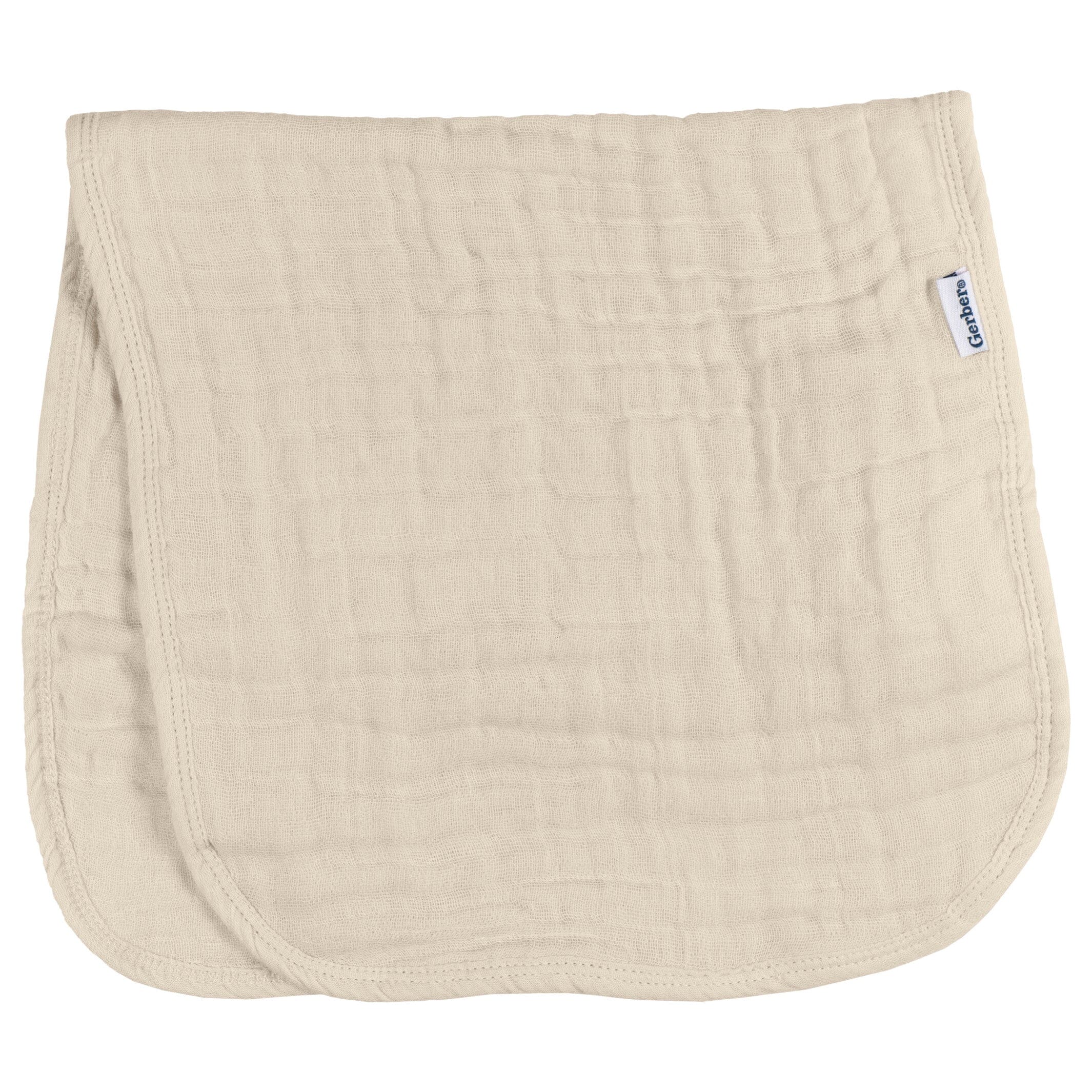 5-Pack Baby Neutral Stars Muslin Burp Cloths - Image 5