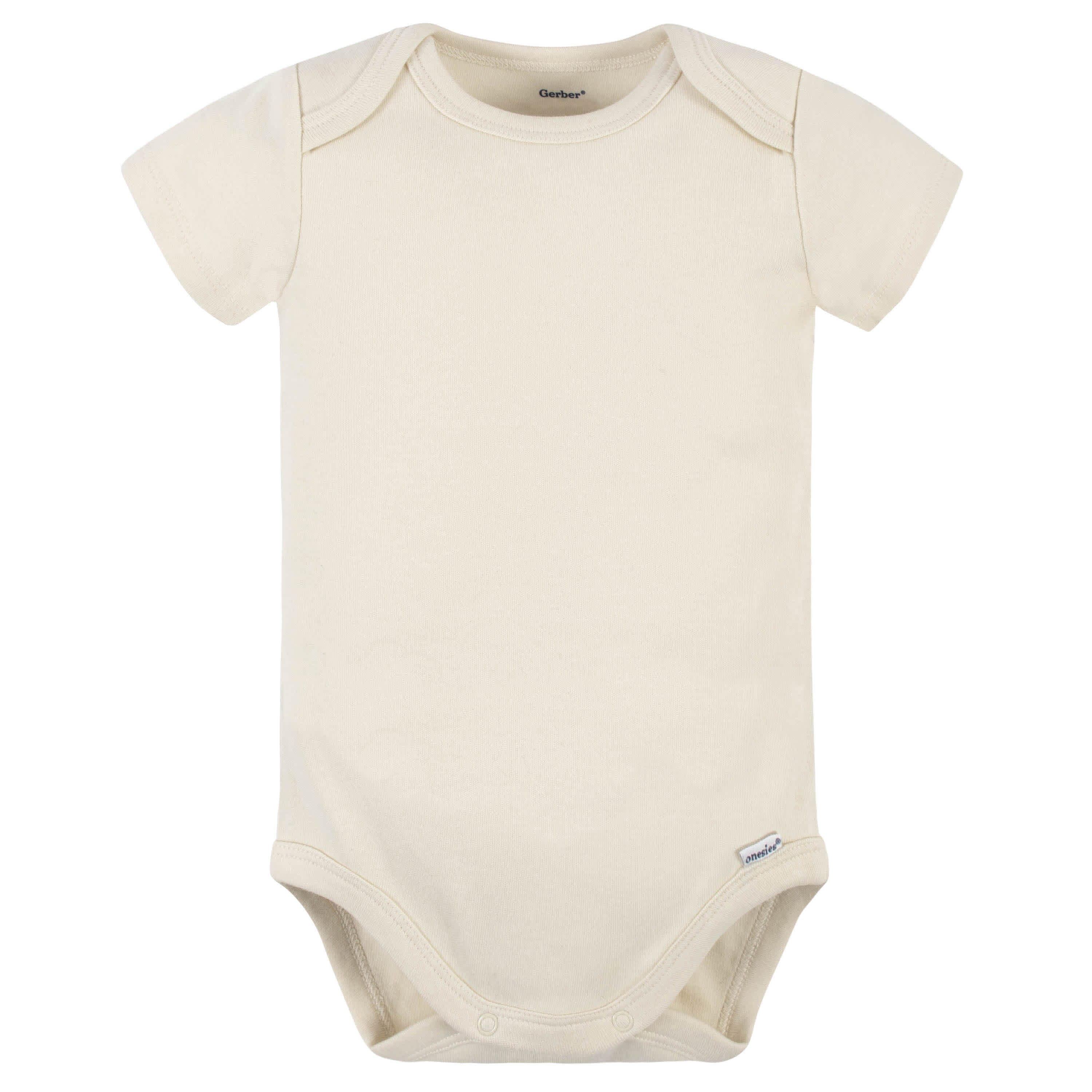 5-Pack Baby Natural Premium Short Sleeve Onesies® Bodysuits - Image 5