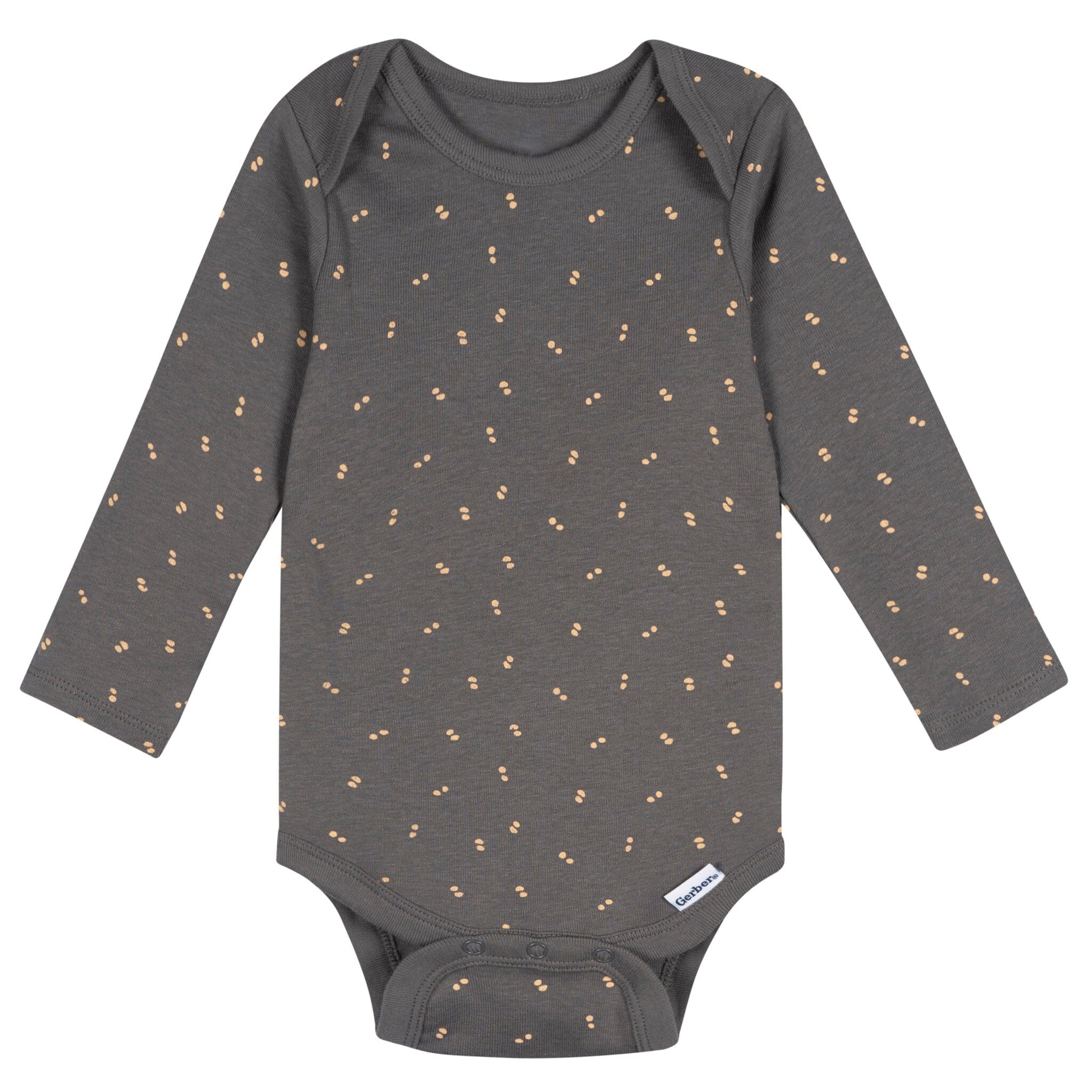 5-Pack Baby Neutral Stars Long Sleeve Bodysuits - Image 6