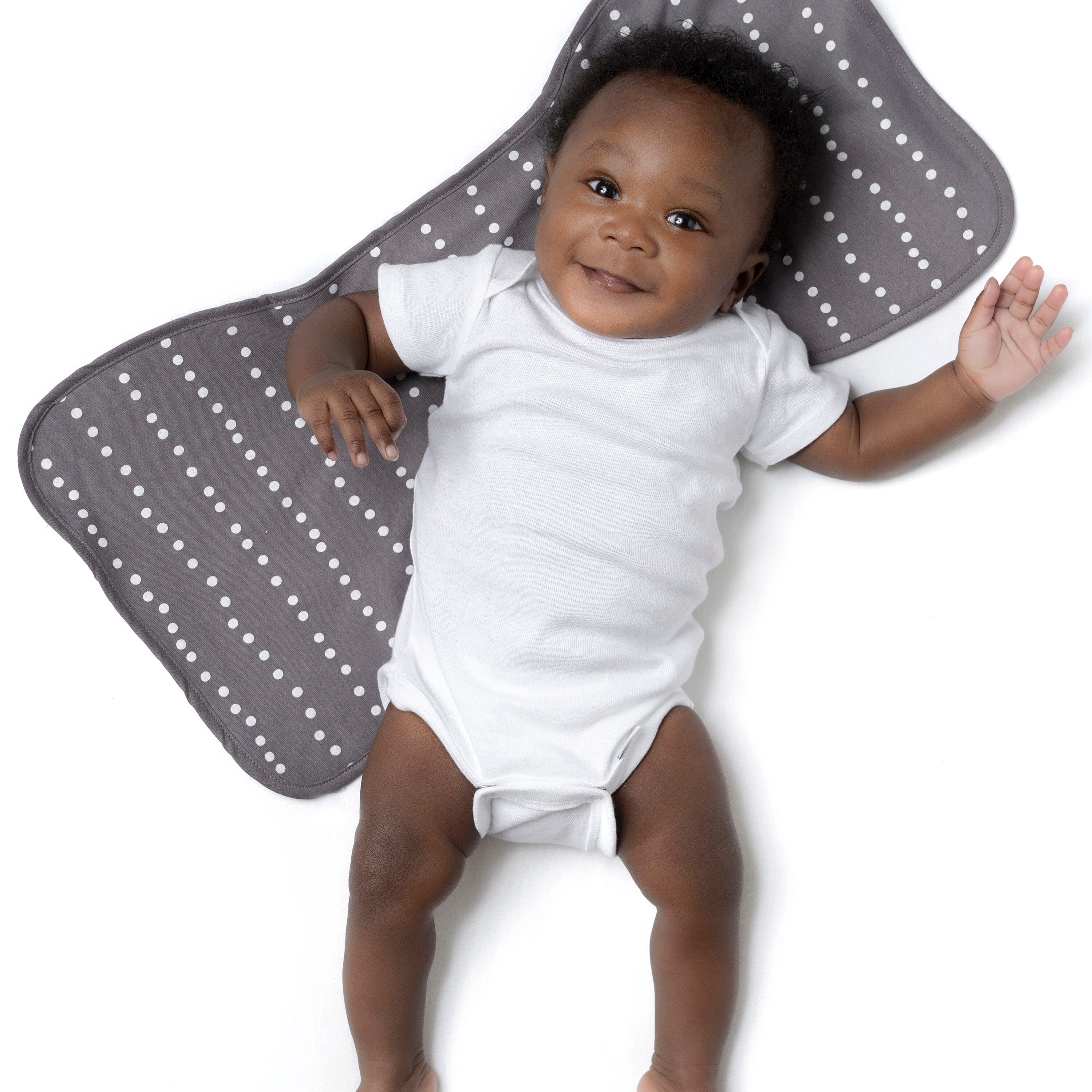 5-Pack Baby Neutral Stars & Moons Jersey Burp Cloths - Image 2