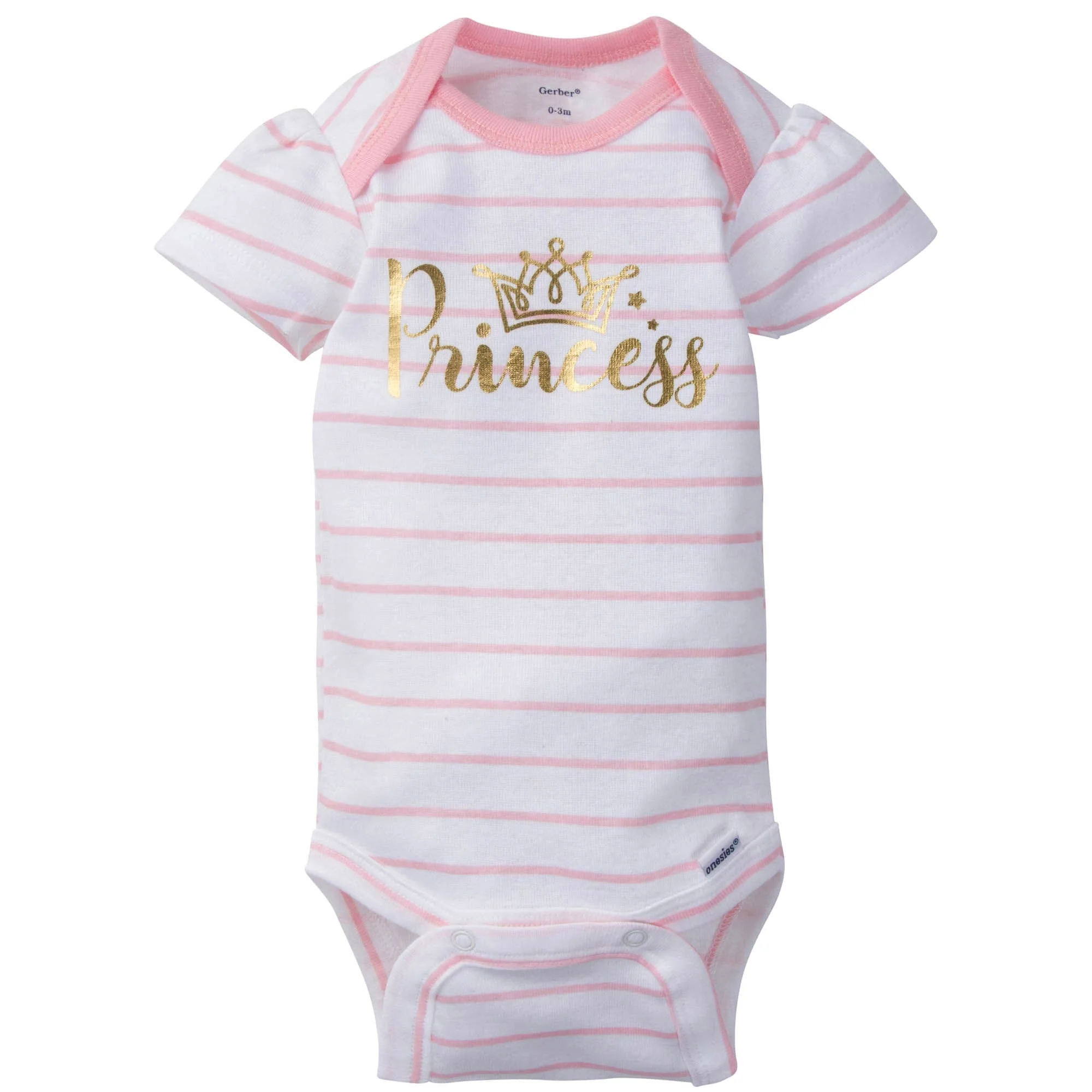 5-Pack Baby Girls Castle Short Sleeve Onesies® Bodysuits - Image 4
