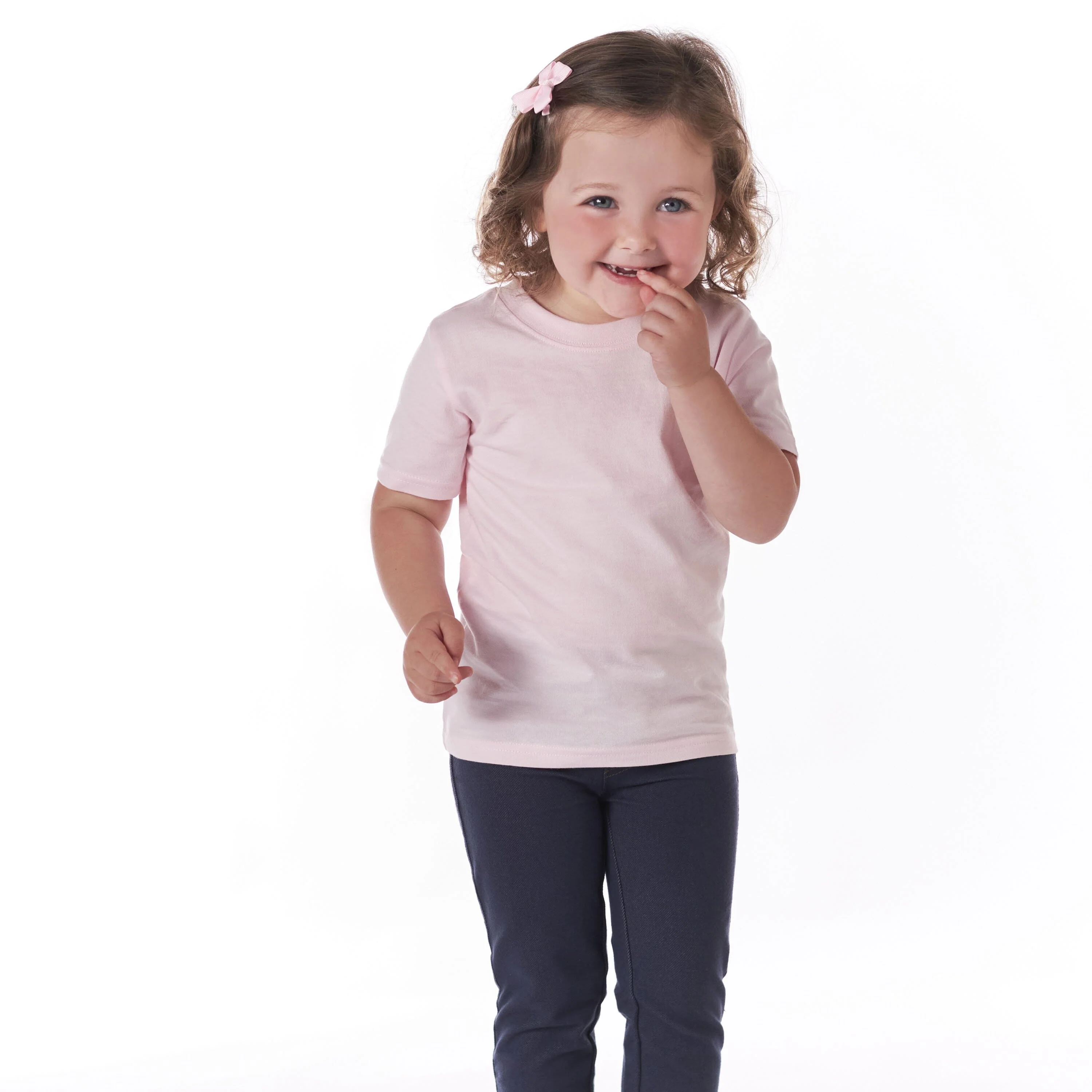 5-Pack Infant & Toddler Light Pink Premium Short Sleeve Tees - Image 5
