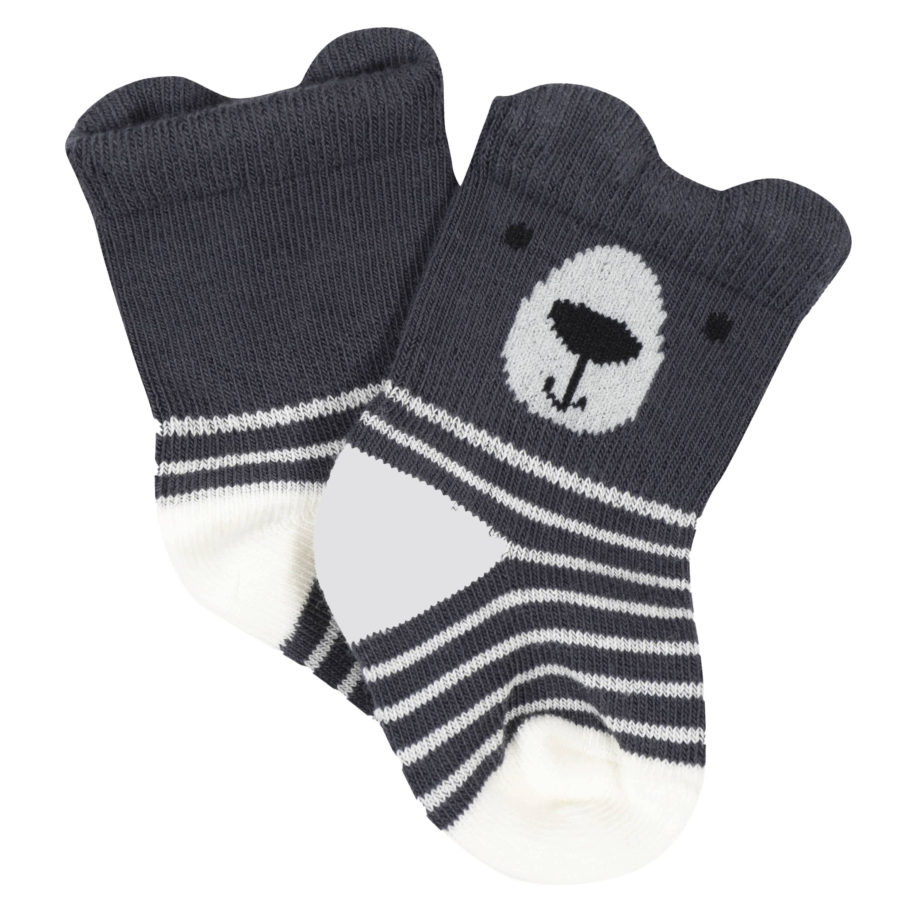 6-Pack Baby Boys Bear Wiggle Proof® Socks - Image 2
