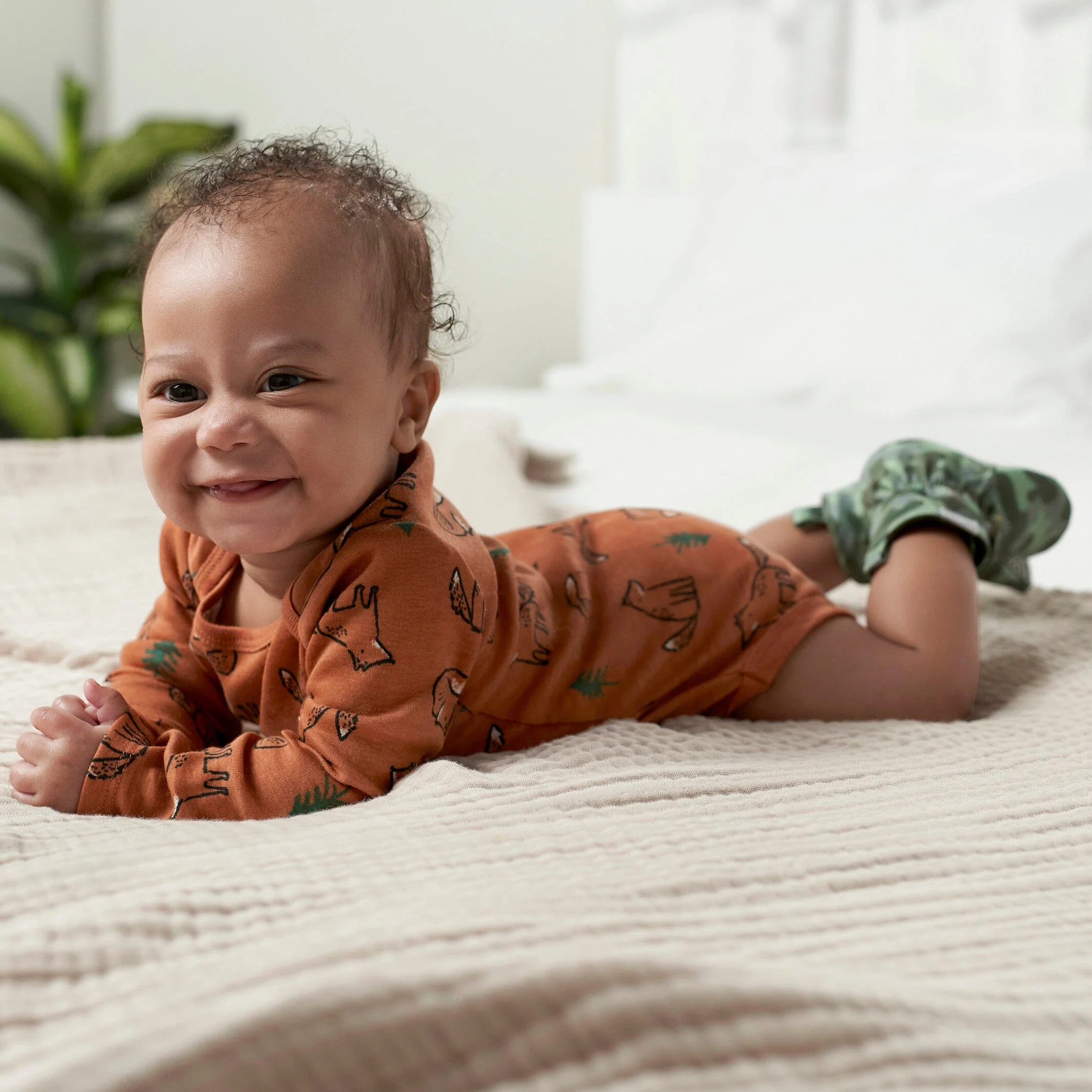 6-Pack Baby Boys Fox Onesies® Bodysuits - Image 2