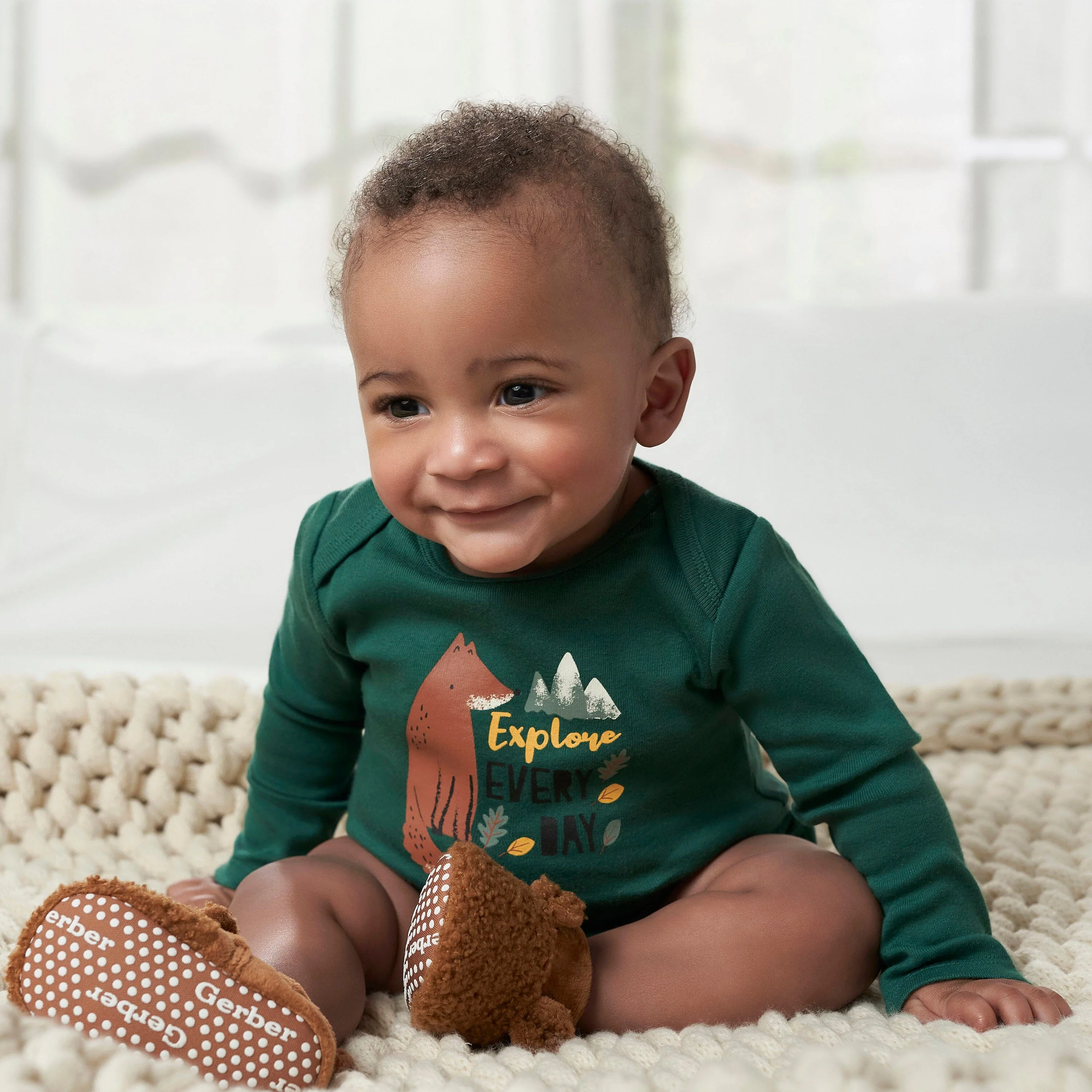 6-Pack Baby Boys Fox Onesies® Bodysuits - Image 3