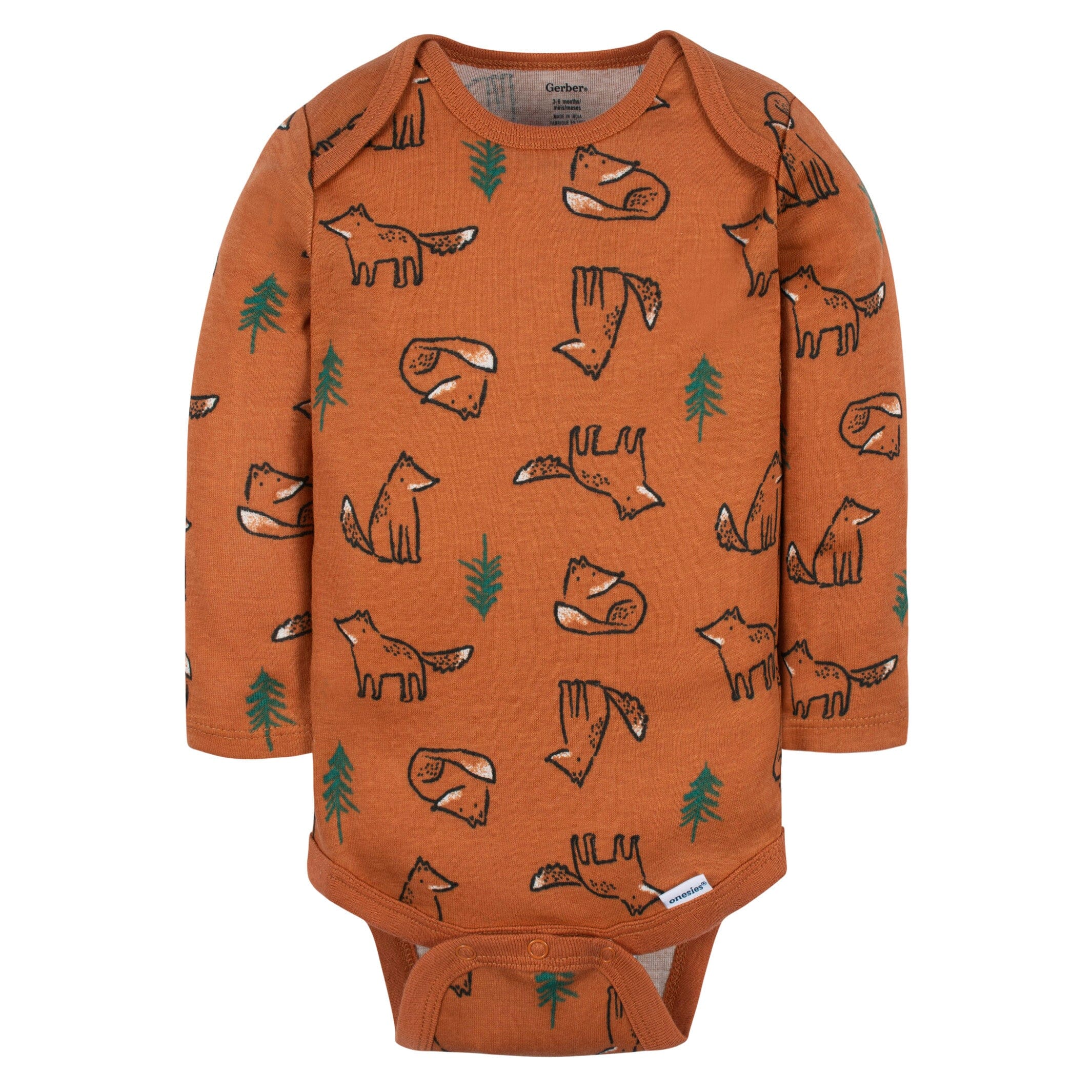 6-Pack Baby Boys Fox Onesies® Bodysuits - Image 5