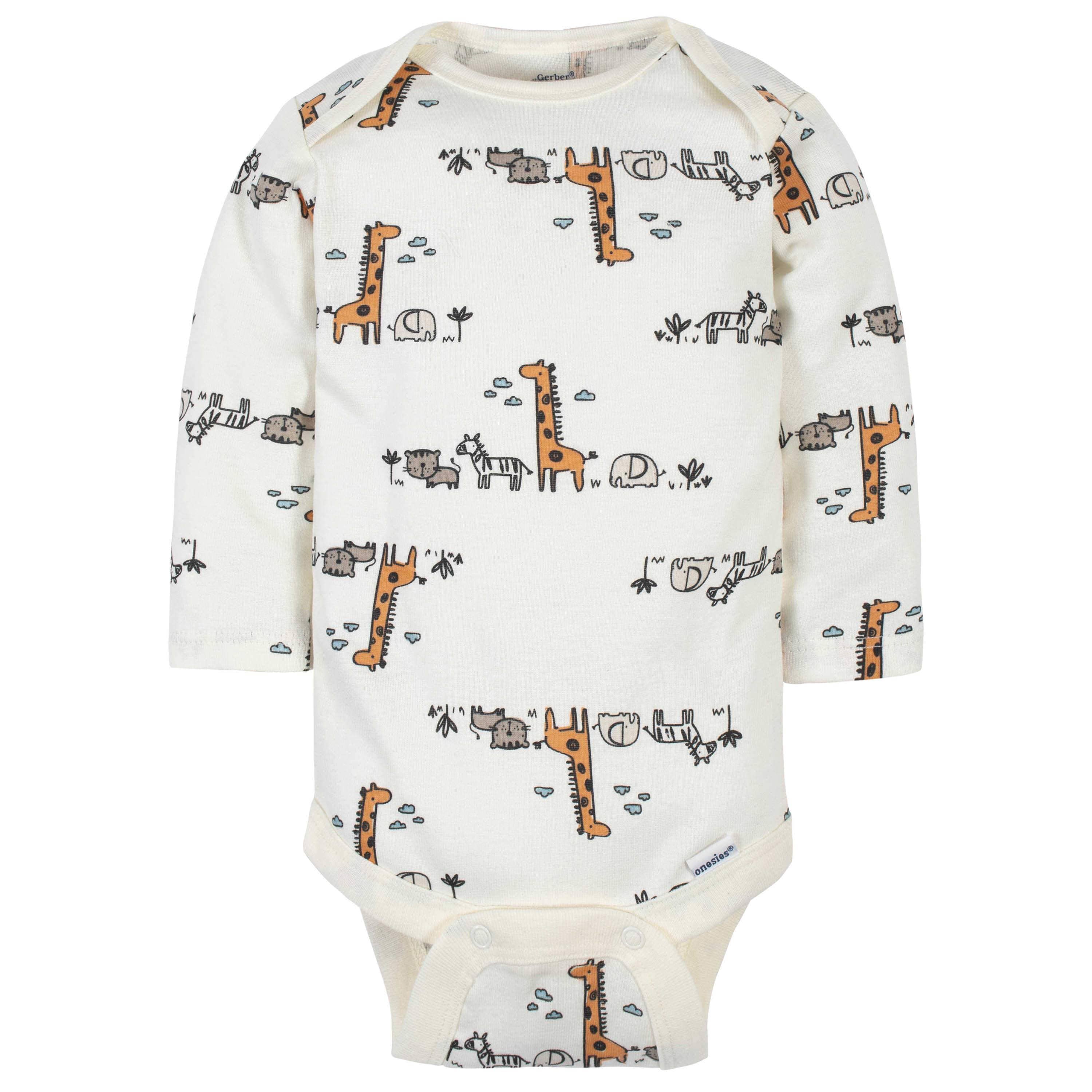 6-Pack Baby Boys Jungle Long Sleeve Onesies® Bodysuits - Image 3