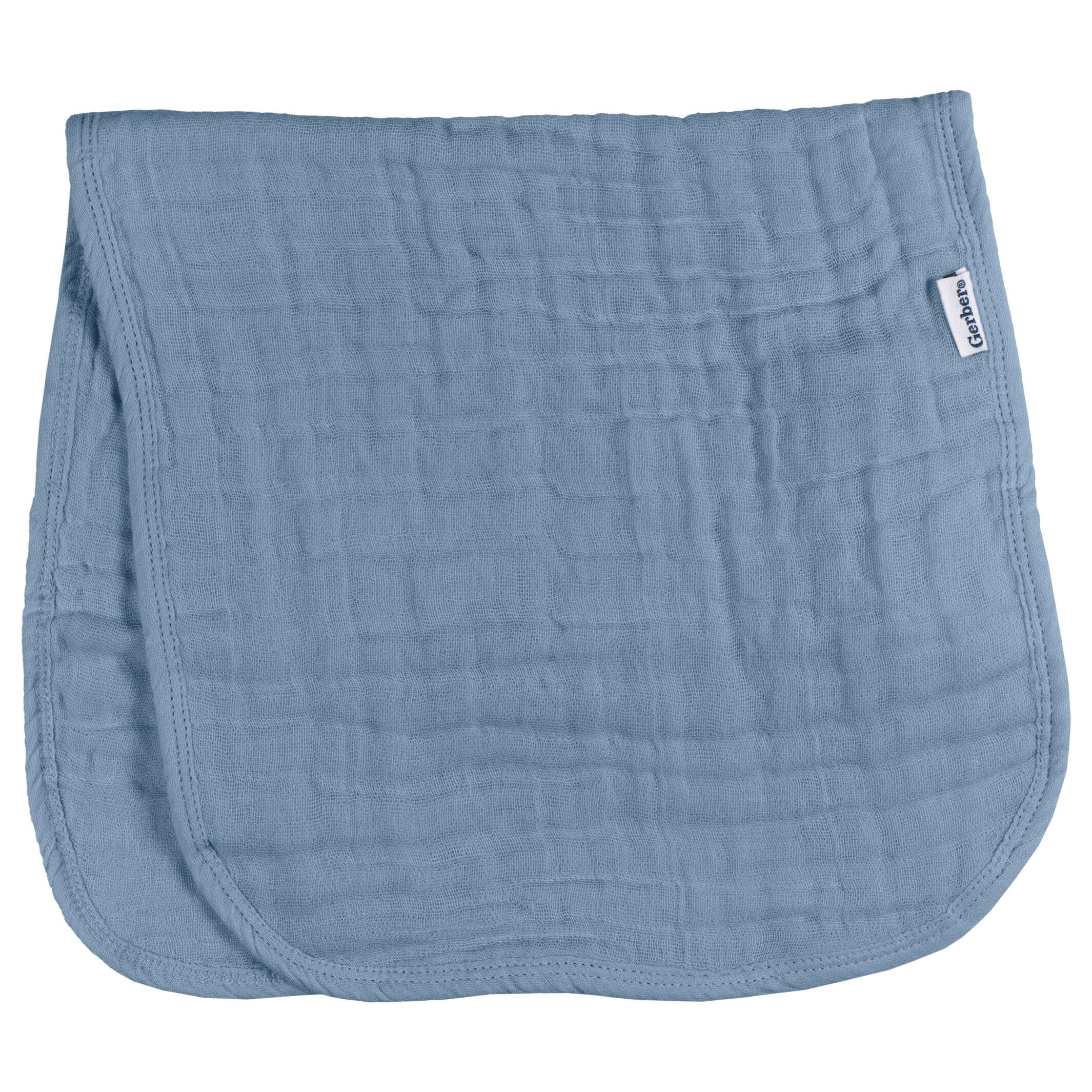 6-Pack Baby Boys Blues & Browns Muslin Burp Cloths - Image 8
