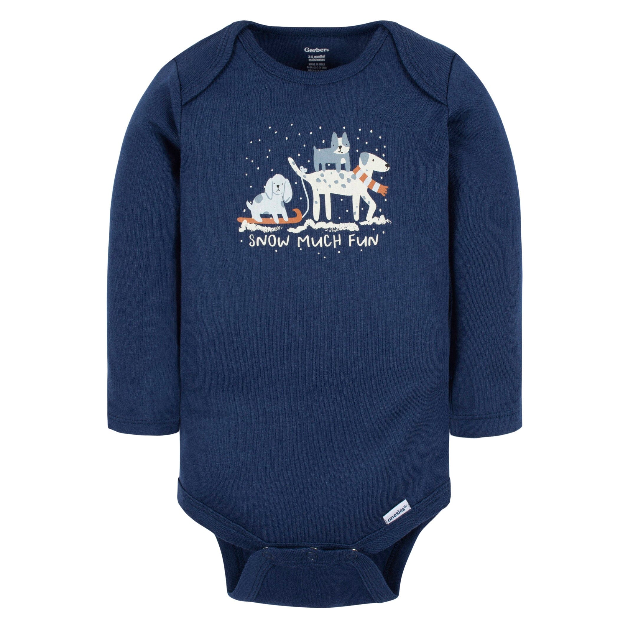 6-Pack Baby Boys Snow Much Fun Onesies® Bodysuits - Image 4