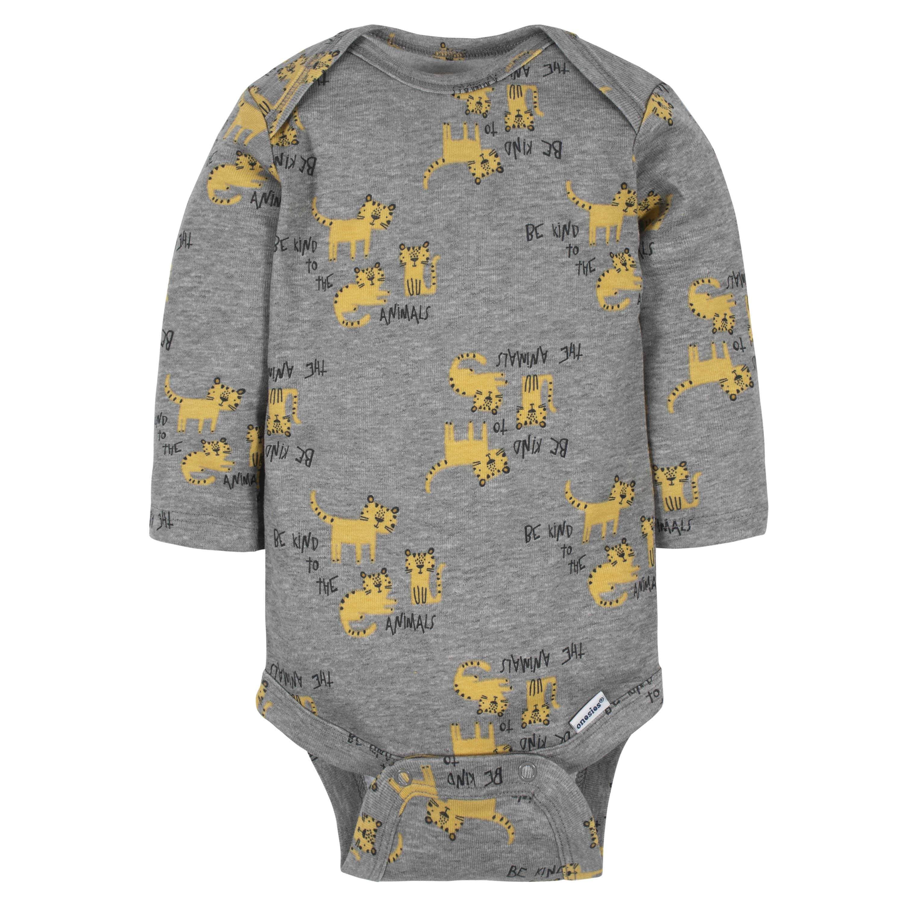 6-Pack Baby Boys Tiger Long Sleeve Onesies® Bodysuits - Image 5
