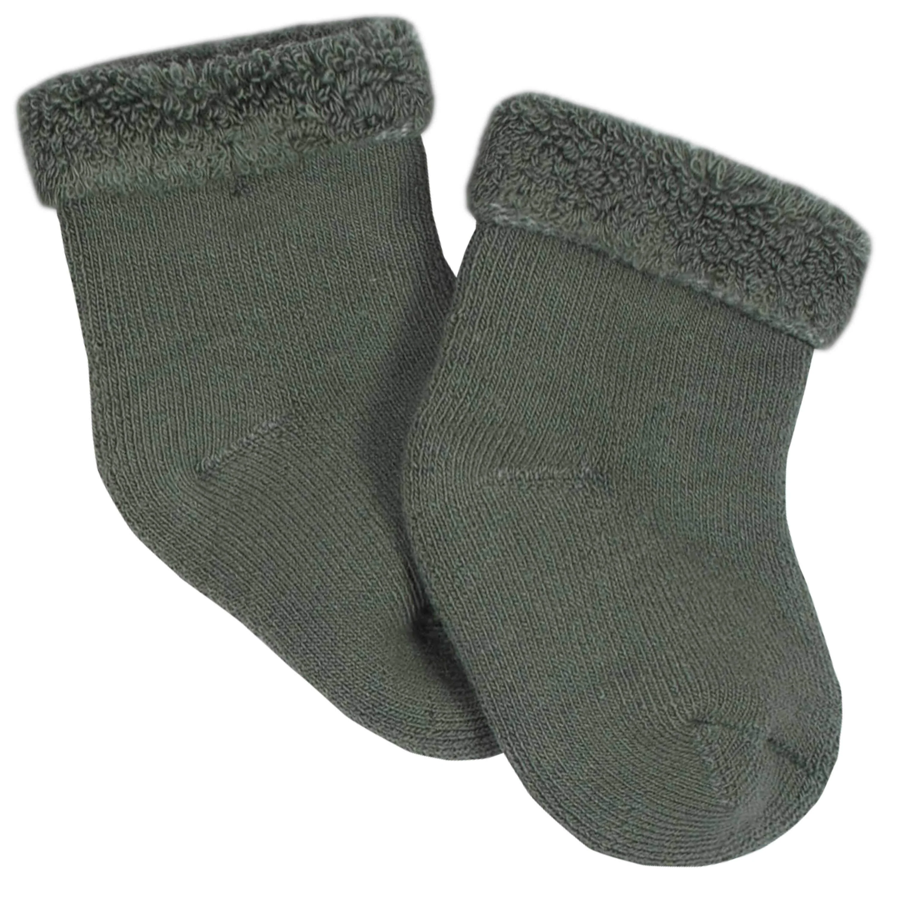 Gerber® 6-Pack Baby Boys Tiger Wiggle-Proof® Terry Bootie Socks - Image 5