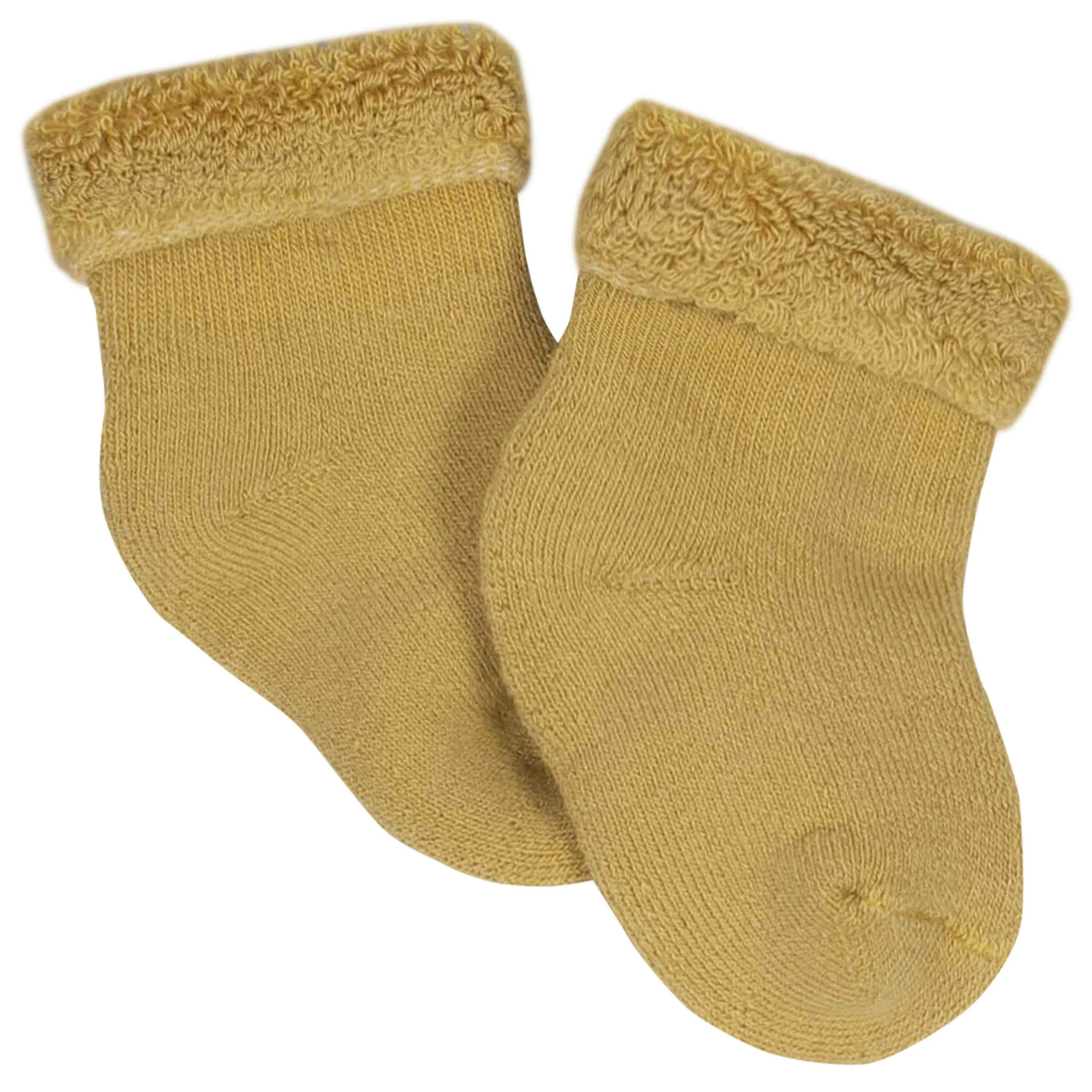Gerber® 6-Pack Baby Boys Tiger Wiggle-Proof® Terry Bootie Socks - Image 6