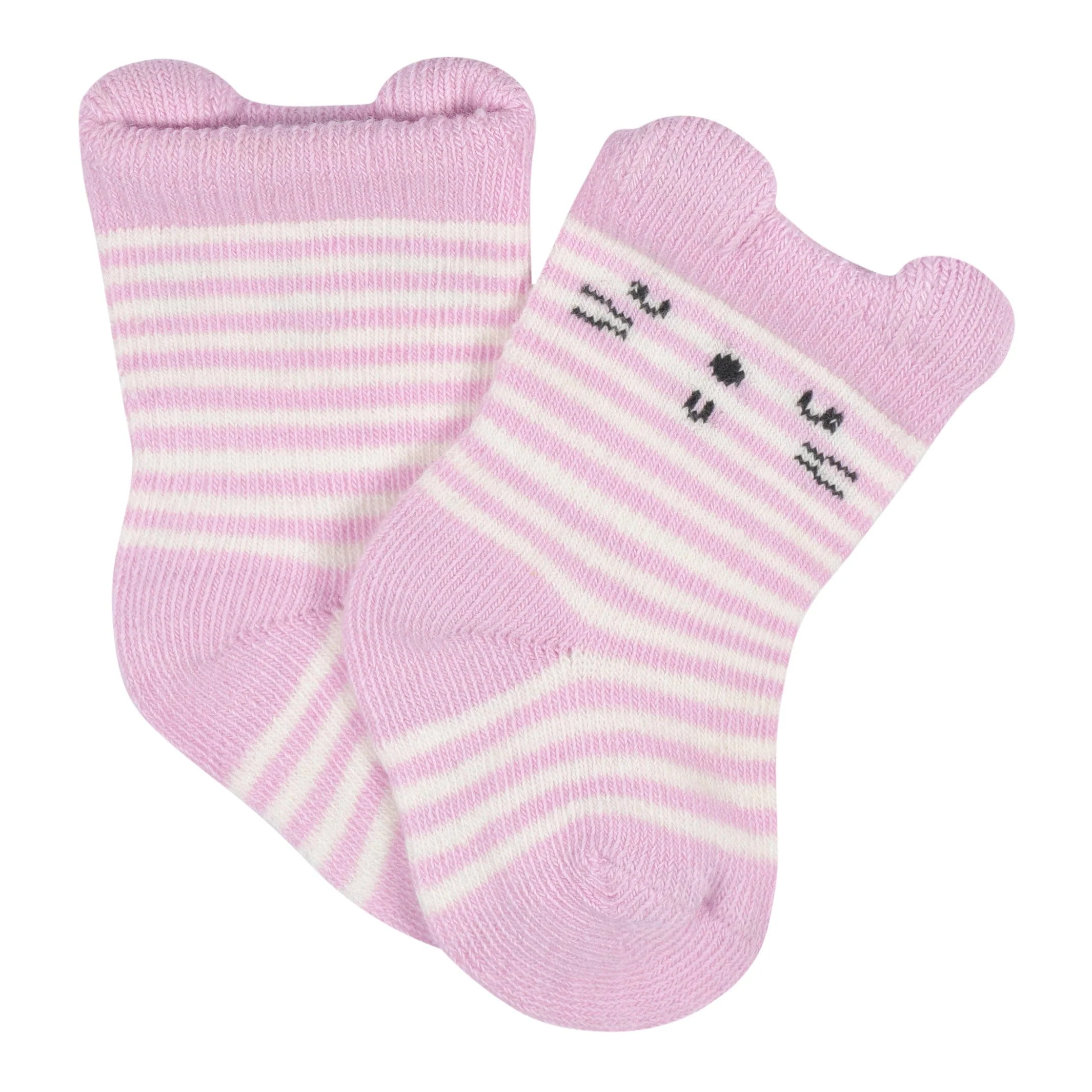 6-Pack Baby Girls Ballerina Wiggle Proof® Socks - Image 3