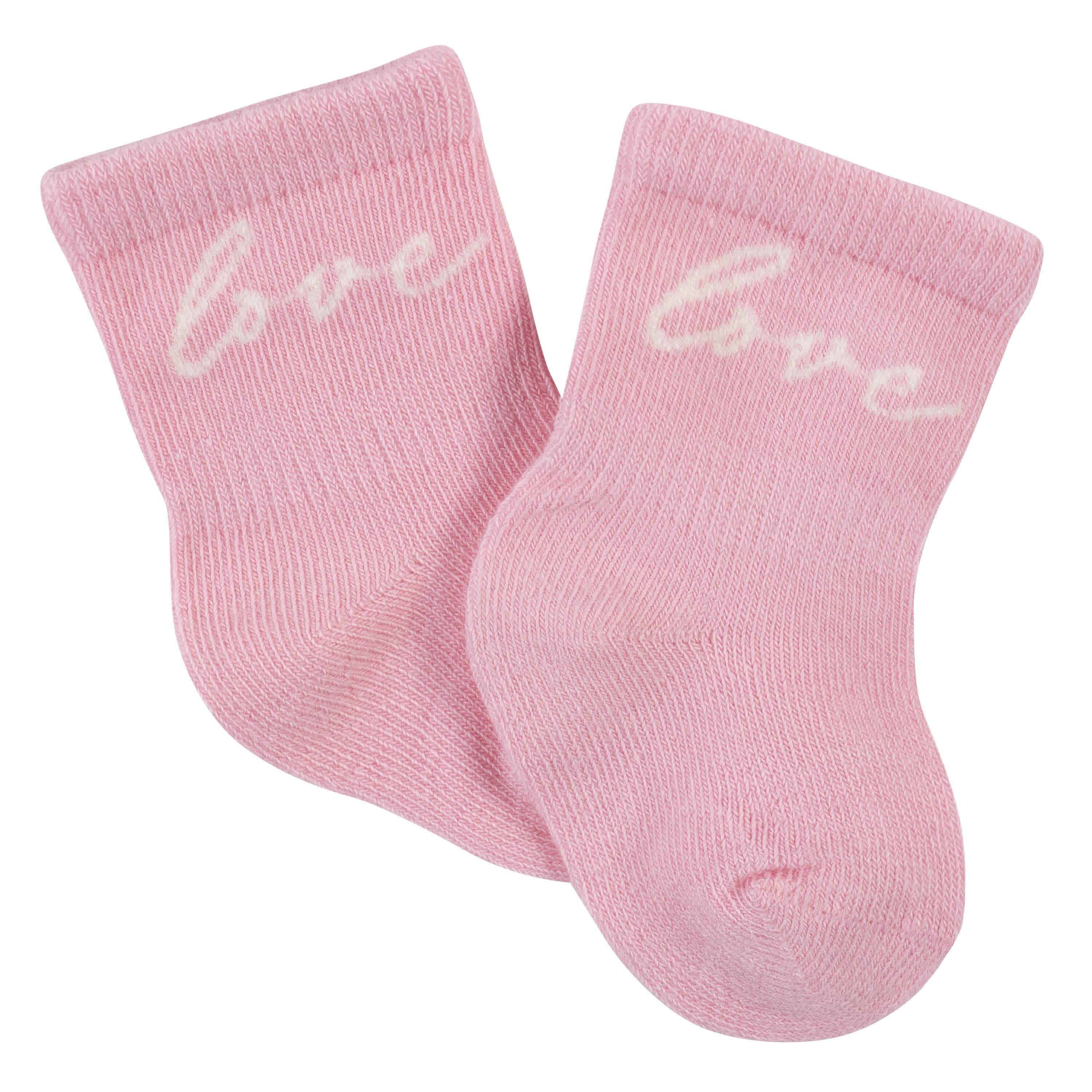 6-Pack Baby Girls Bunny Ballerina Wiggle Proof® Jersey Crew Socks - Image 2