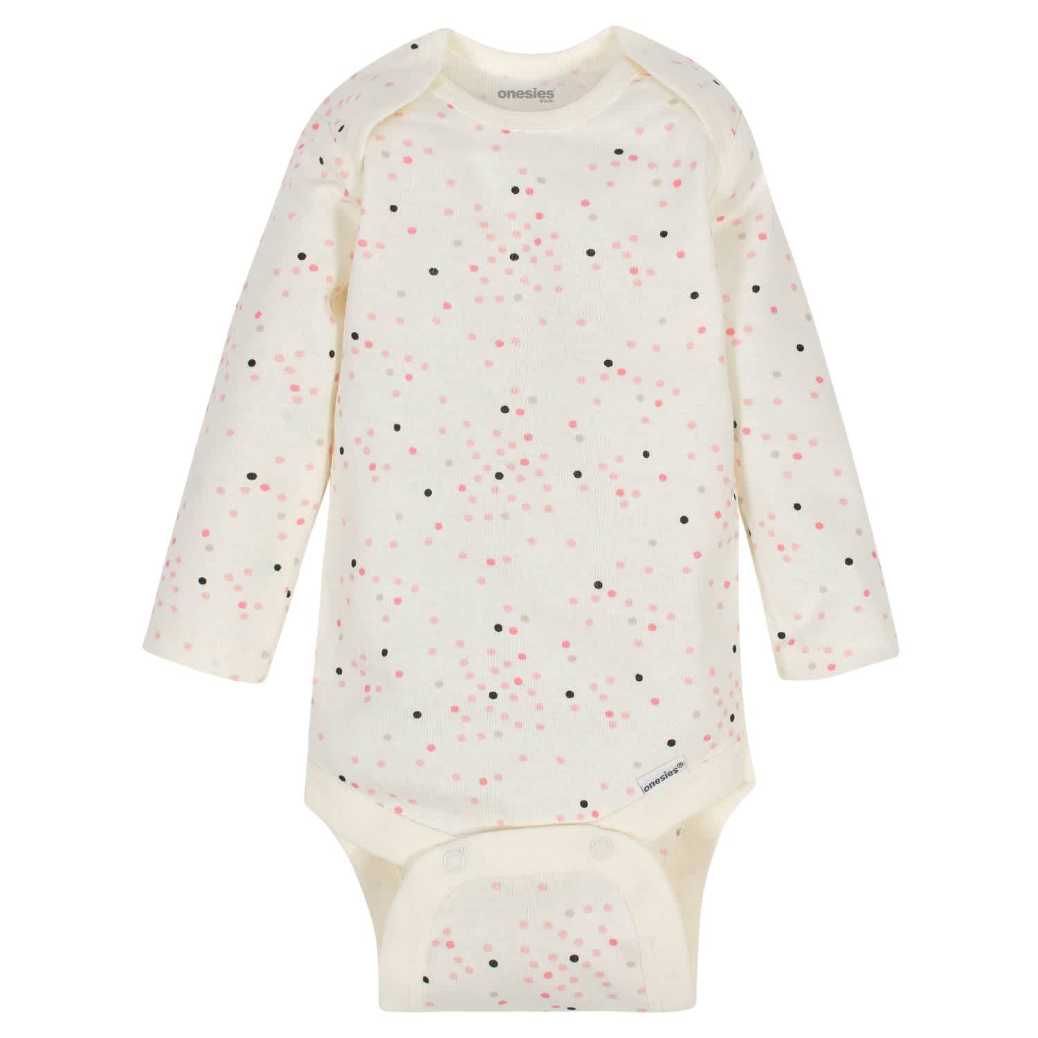 6-Pack Baby Girls Bunny Long Sleeve OnesiesĀ® Brand Bodysuits - Image 5