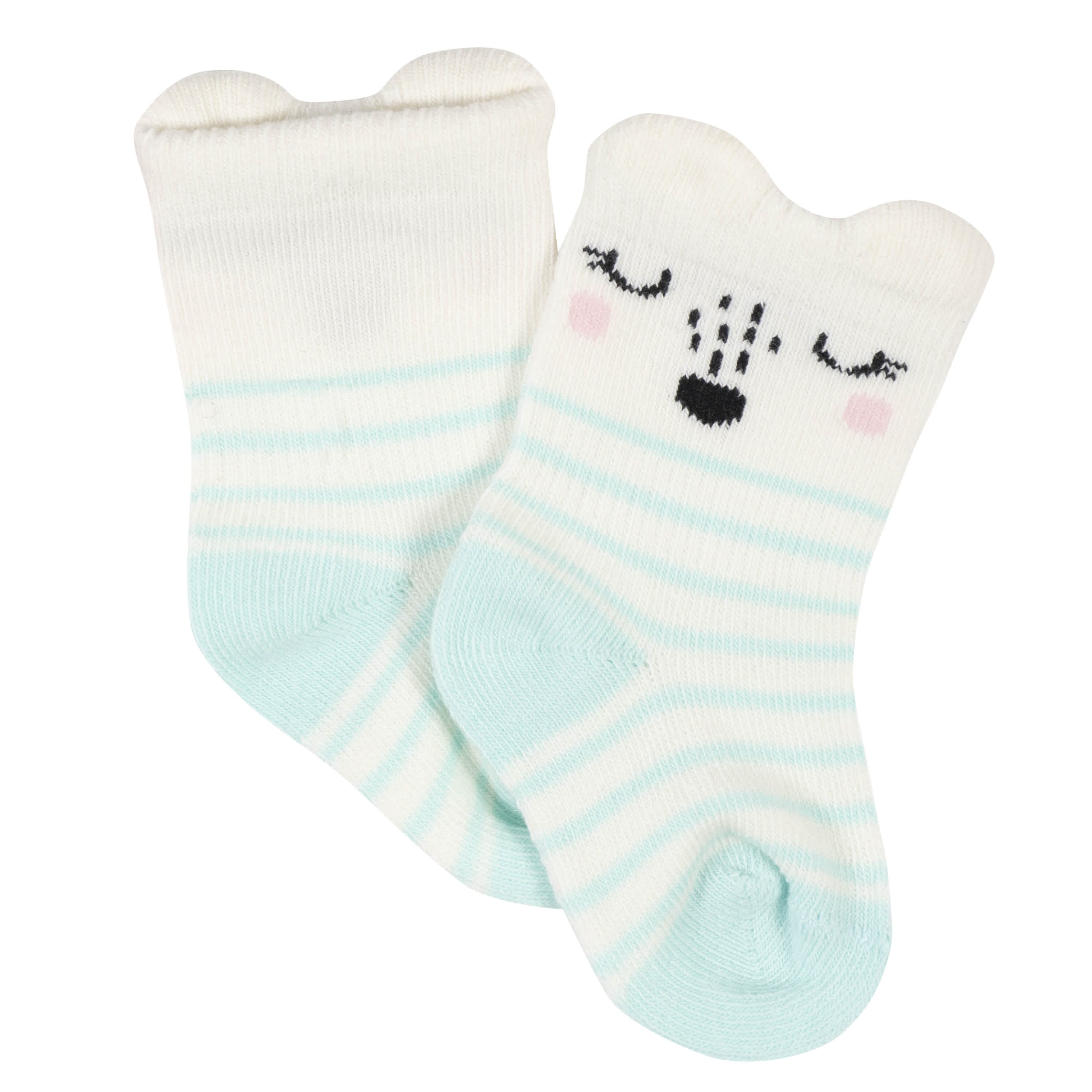 6-Pack Baby Girls Fox Wiggle Proof® Socks - Image 6