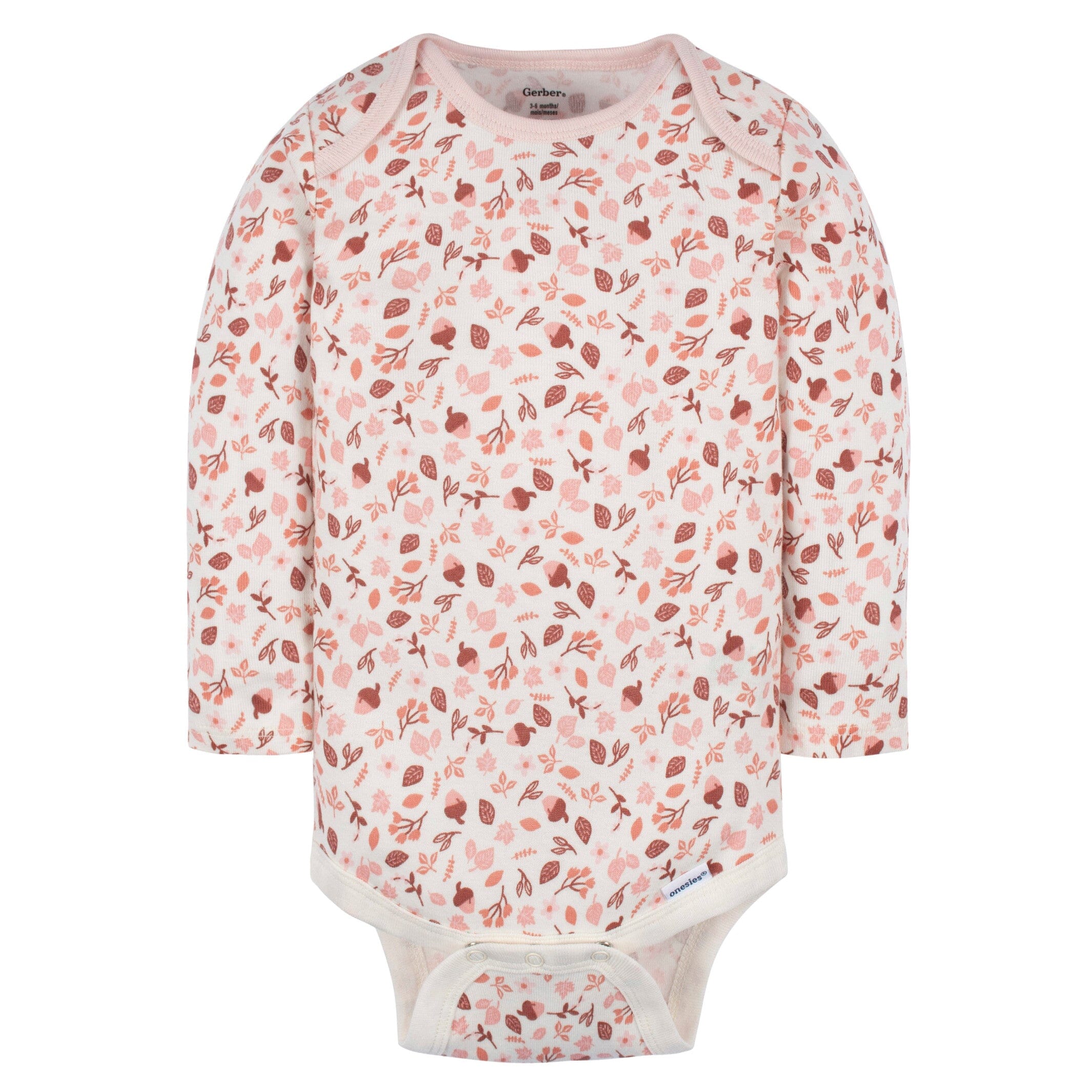 6-Pack Baby Girls Leaves Onesies® Bodysuits - Image 10