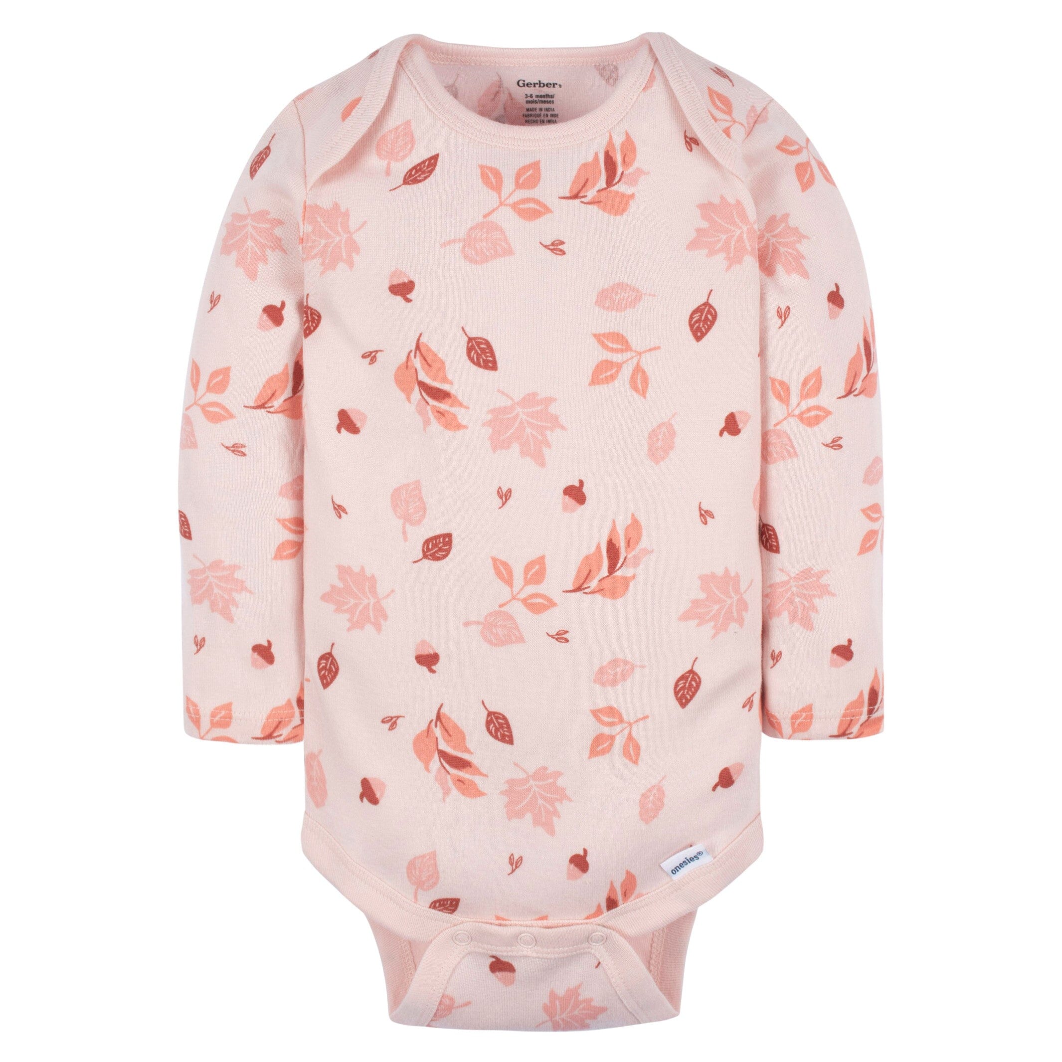 6-Pack Baby Girls Leaves Onesies® Bodysuits - Image 5