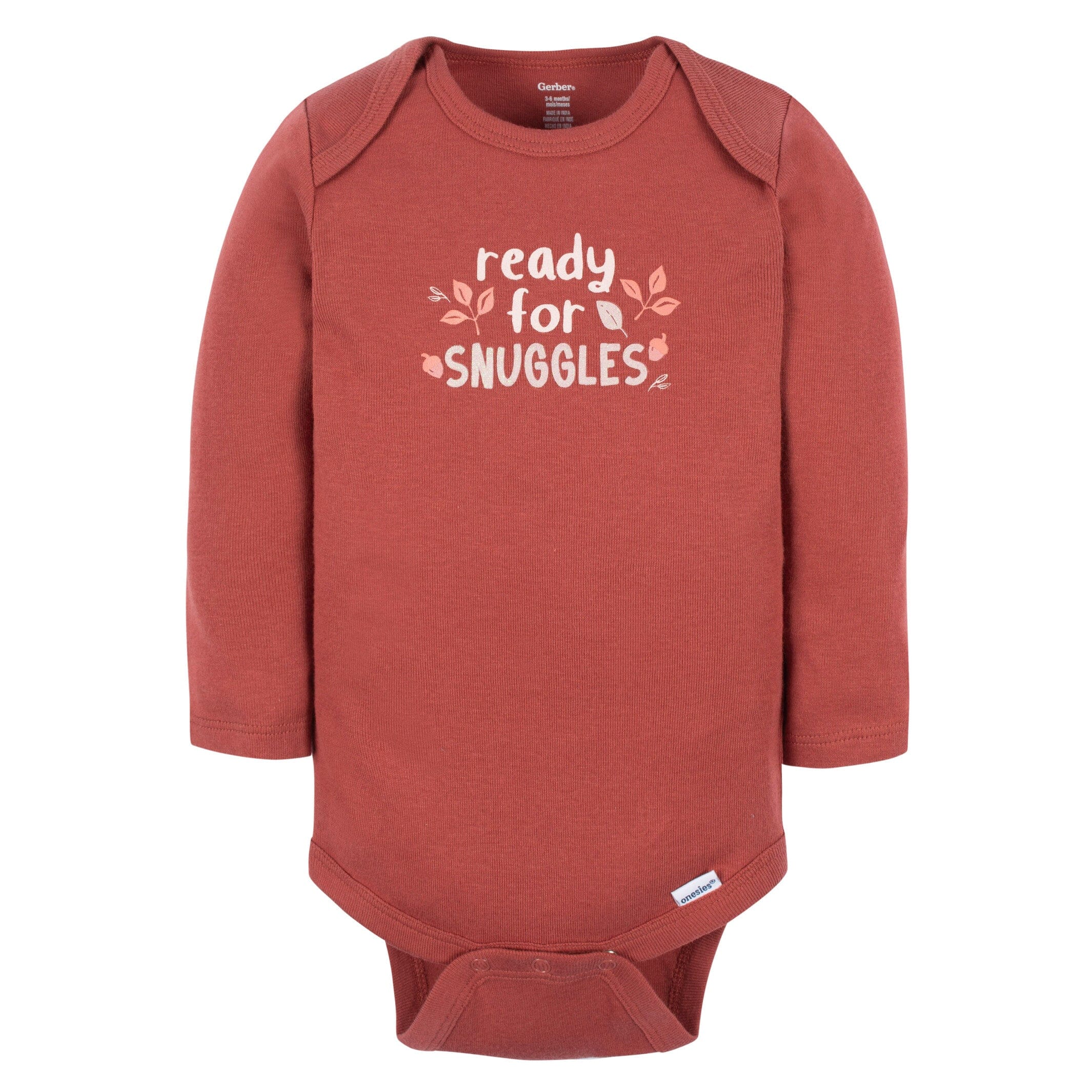 6-Pack Baby Girls Leaves Onesies® Bodysuits - Image 8