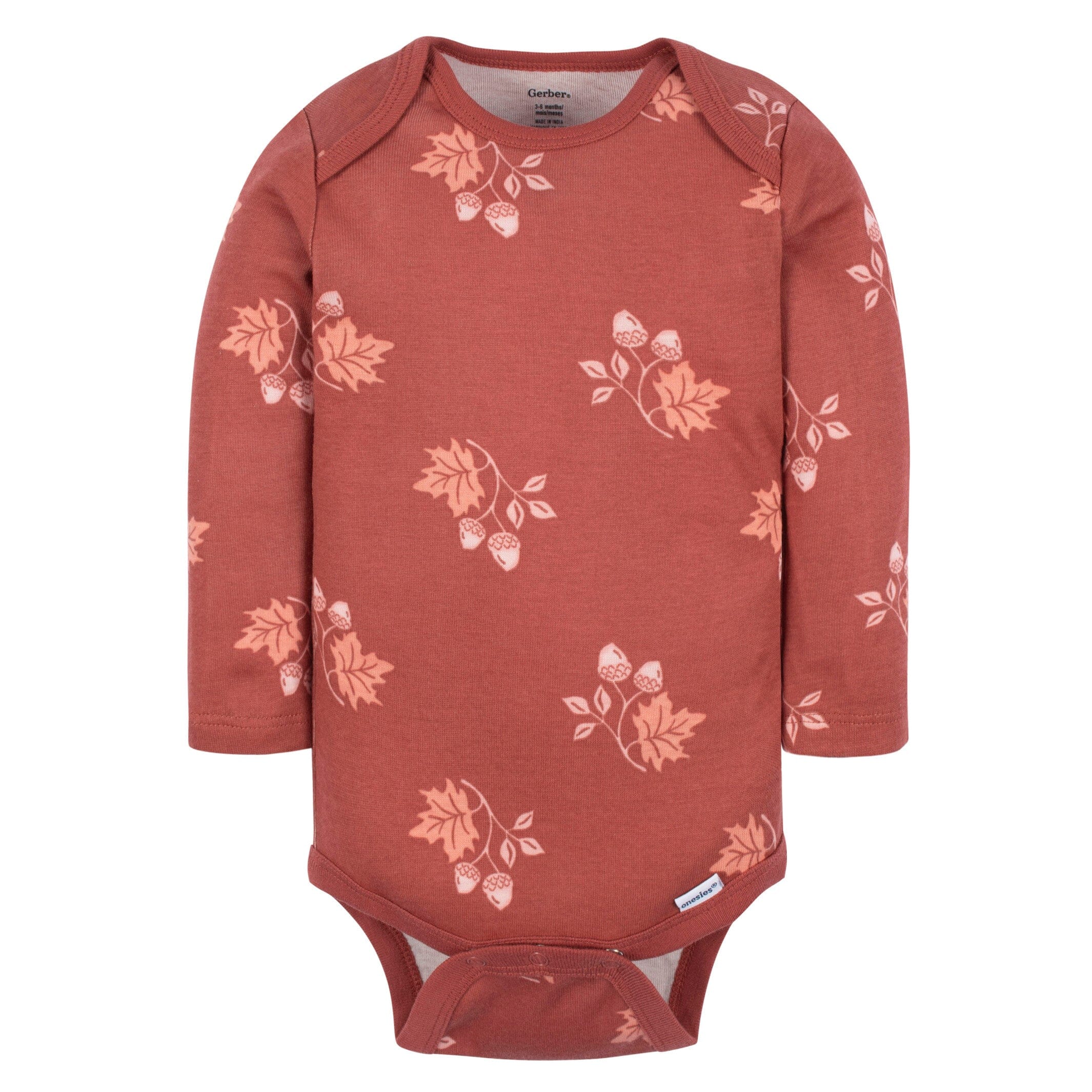 6-Pack Baby Girls Leaves Onesies® Bodysuits - Image 9