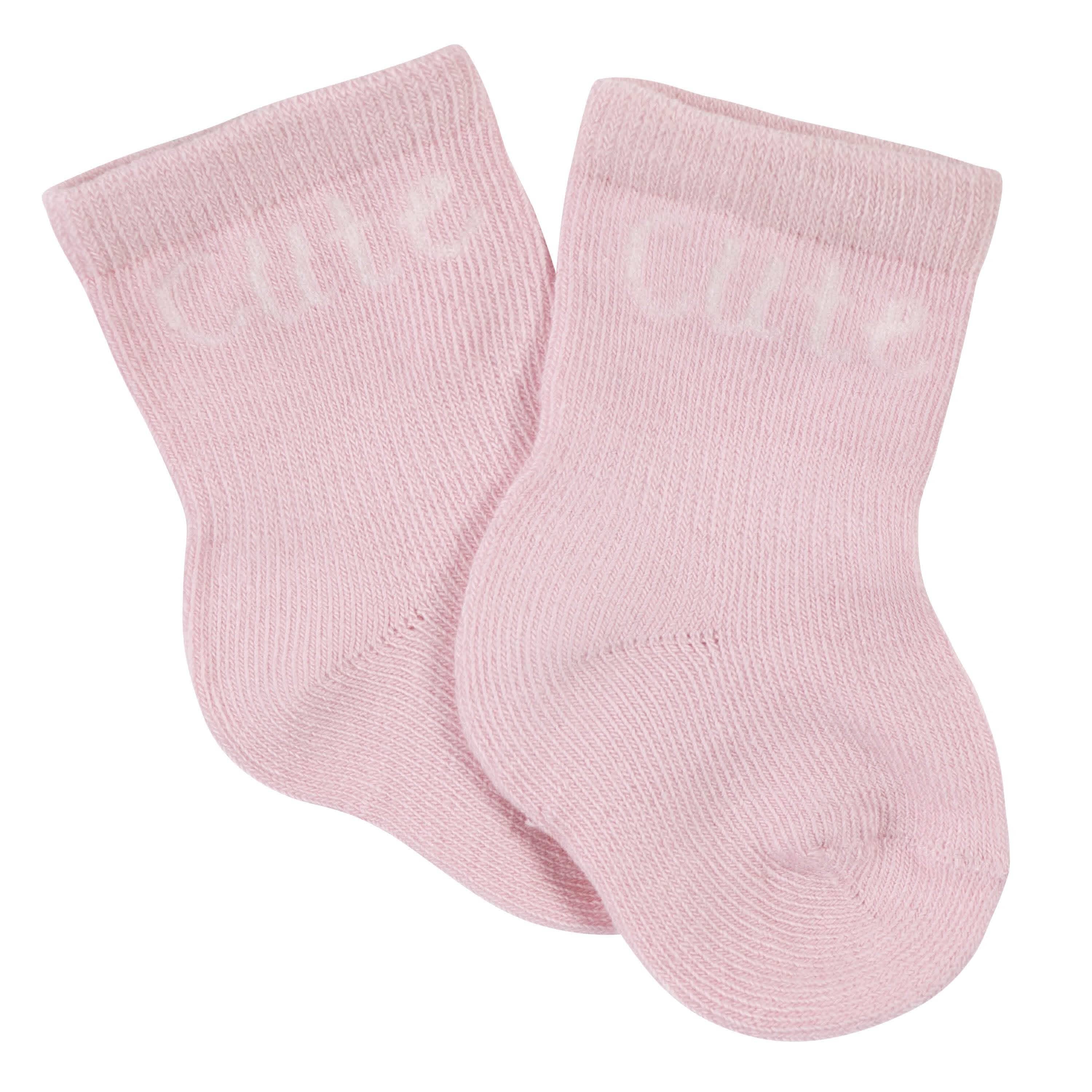 6-Pack Baby Girls Leopard Wiggle Proof® Jersey Crew Socks - Image 3