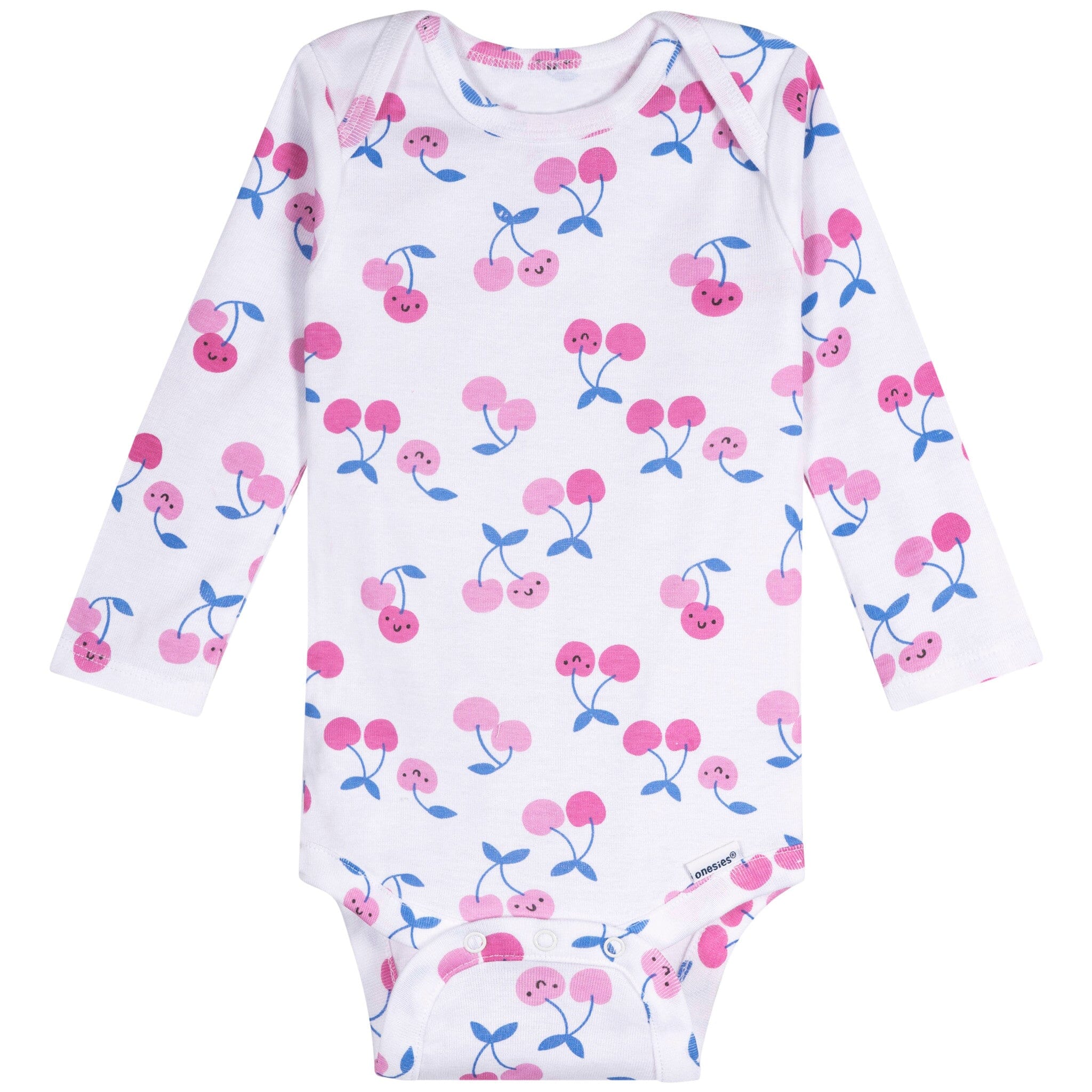 6-Pack Baby Girls Pears Long Sleeve Onesies® Bodysuits - Image 2