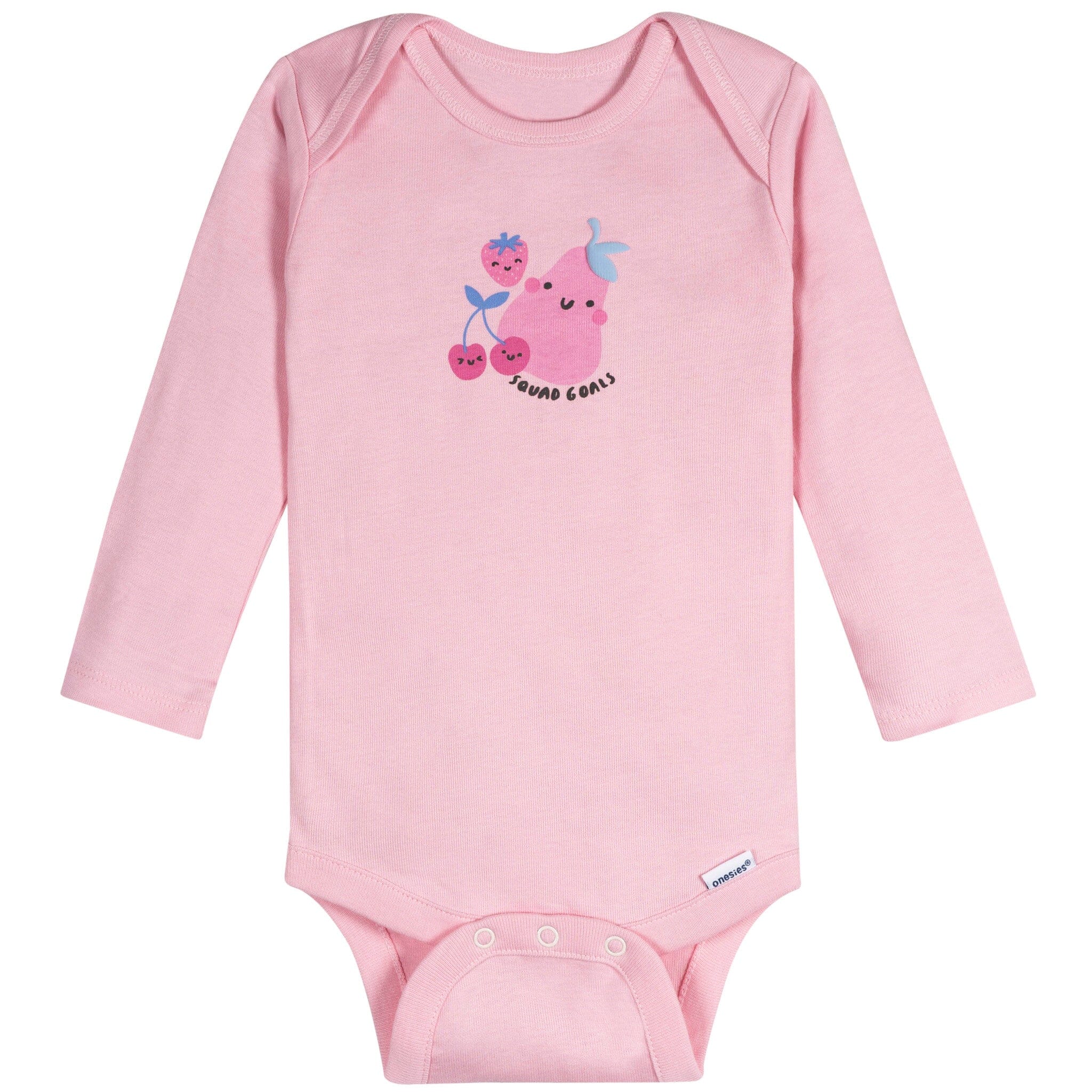 6-Pack Baby Girls Pears Long Sleeve Onesies® Bodysuits - Image 4