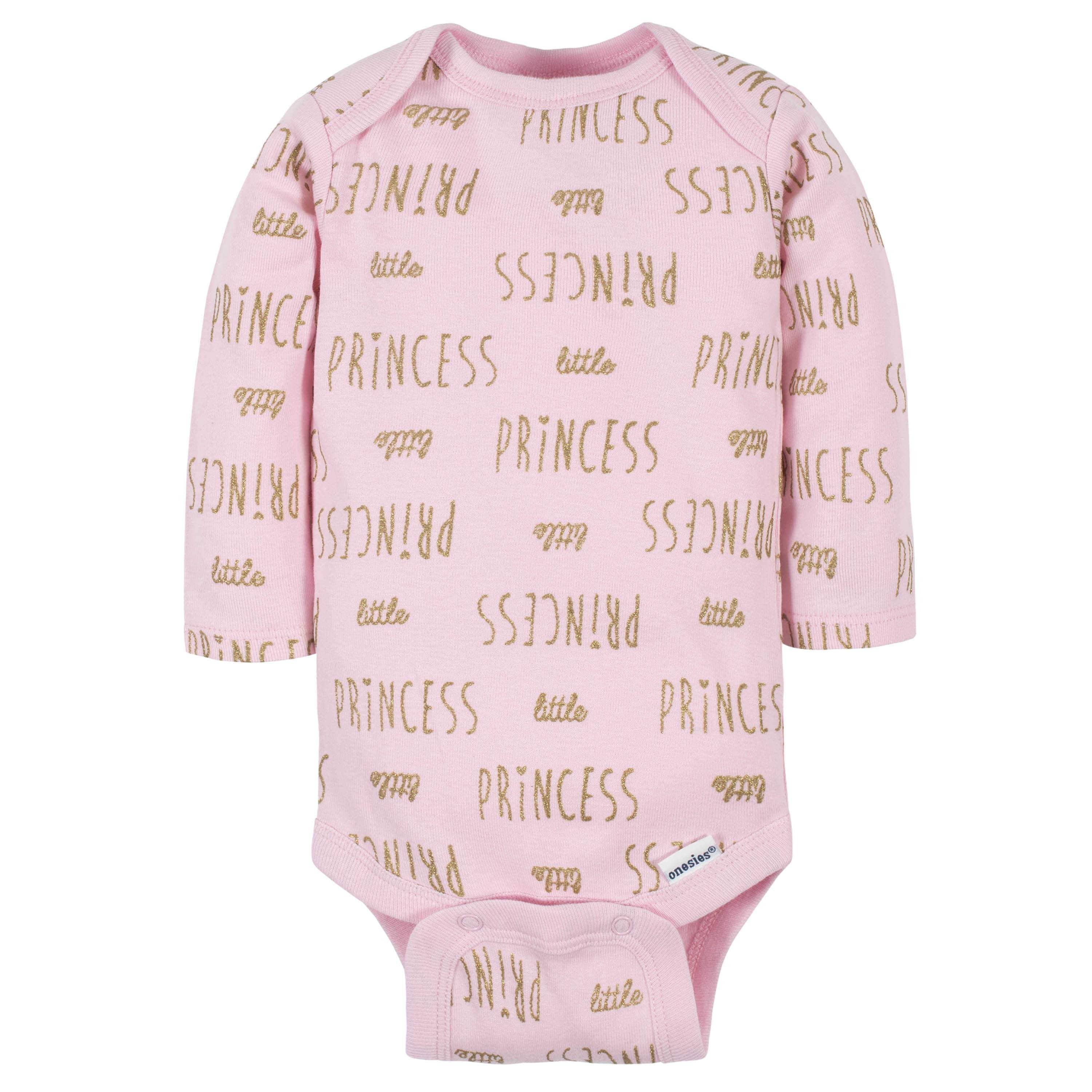 6-Pack Baby Girls Princess Long Sleeve Onesies® Bodysuits - Image 5